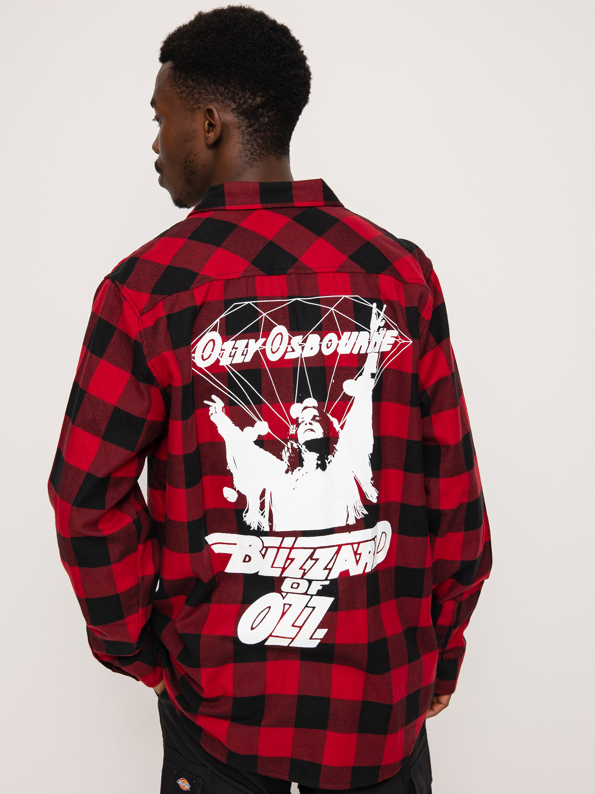 Koszula Diamond Supply Co. Dark Idol Flannel (red)