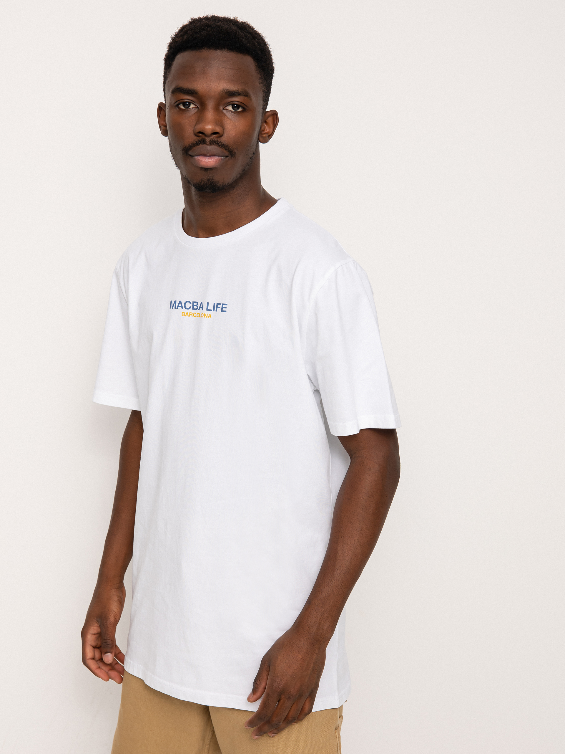 T-shirt Macba Life Two Tones (white/blue)