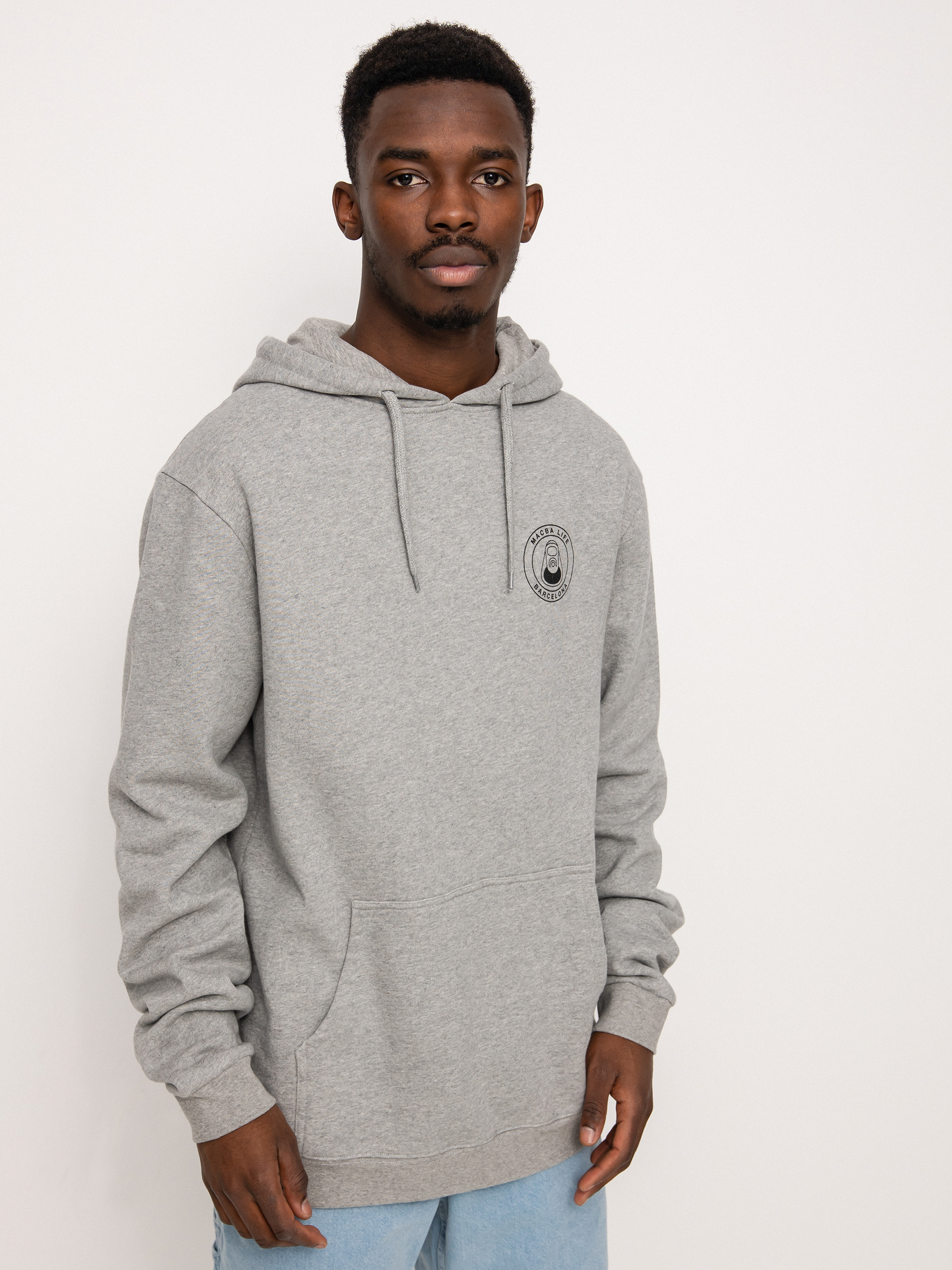 Bluza z kapturem Macba Life Og Logo HD (heather grey)