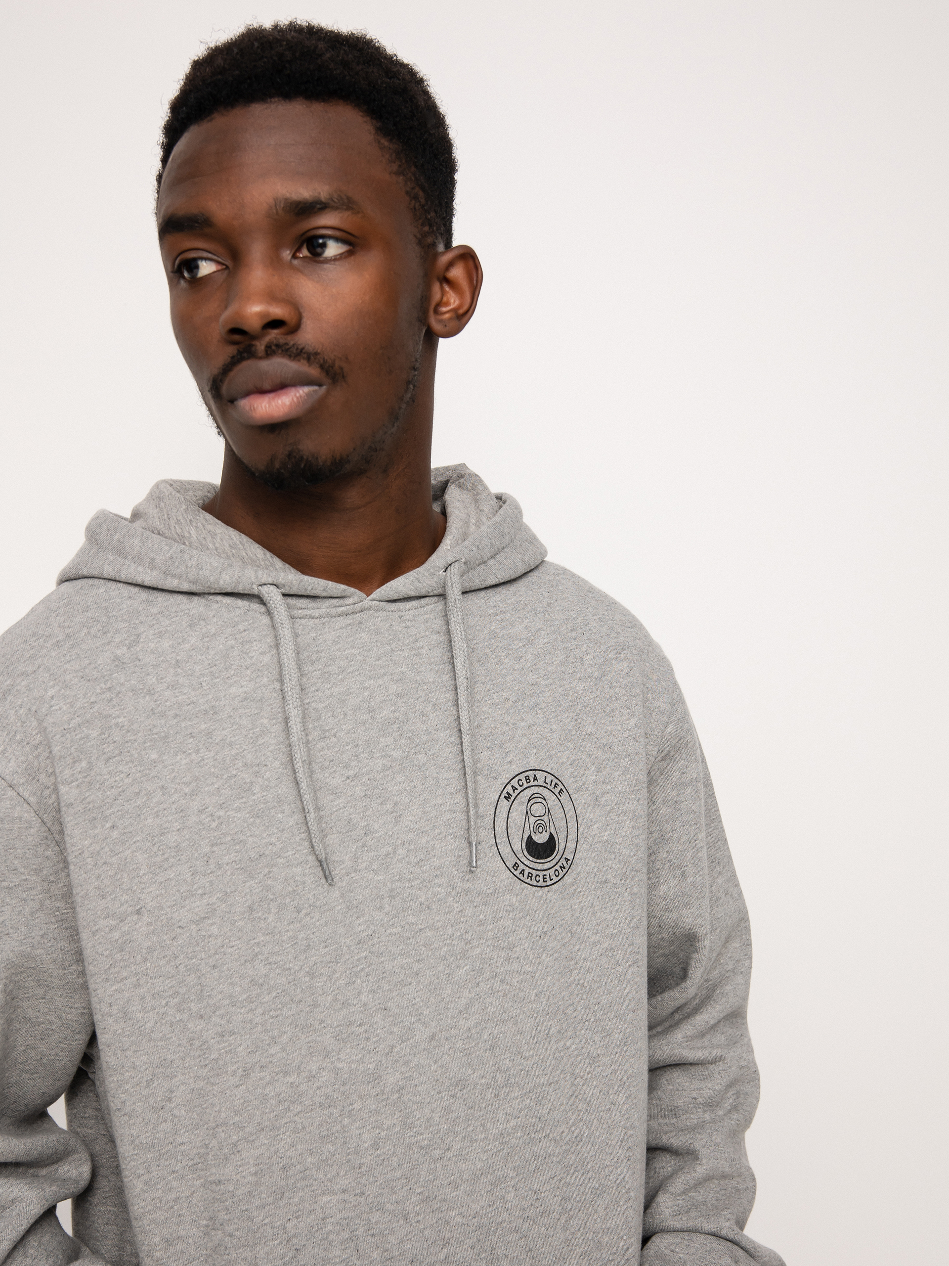 Bluza z kapturem Macba Life Og Logo HD (heather grey)