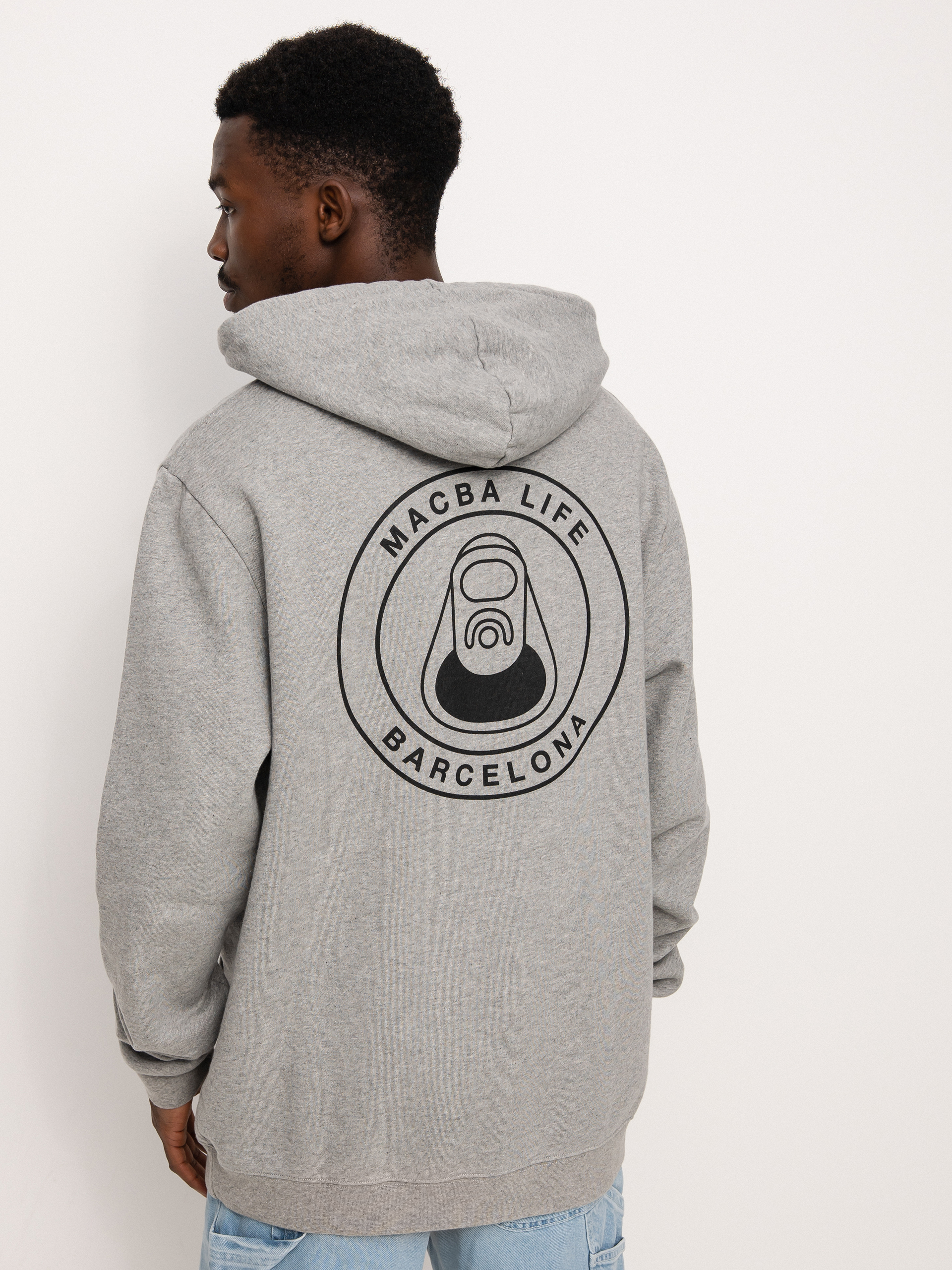 Bluza z kapturem Macba Life Og Logo HD (heather grey)