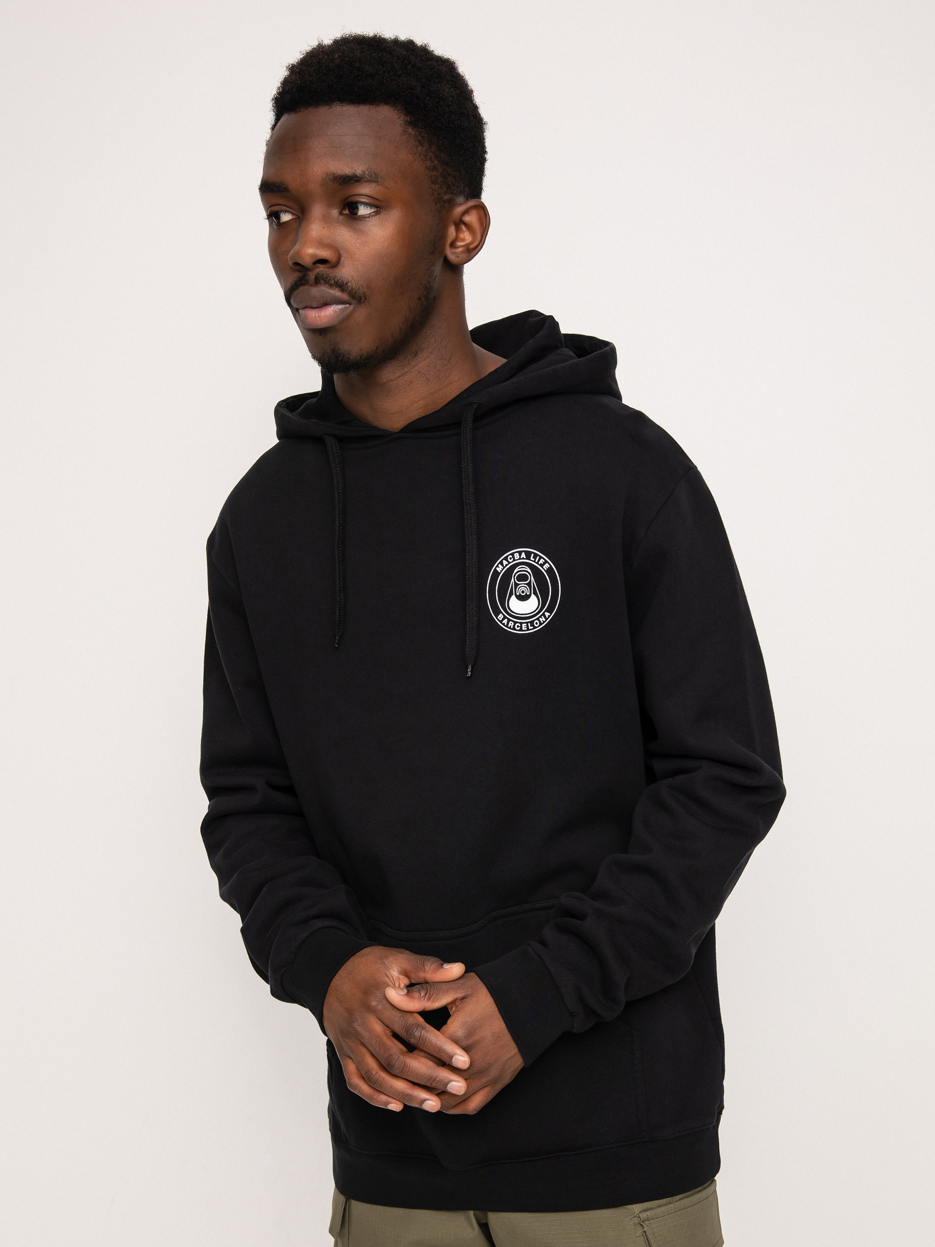 Bluza z kapturem Macba Life Og Logo HD (black)