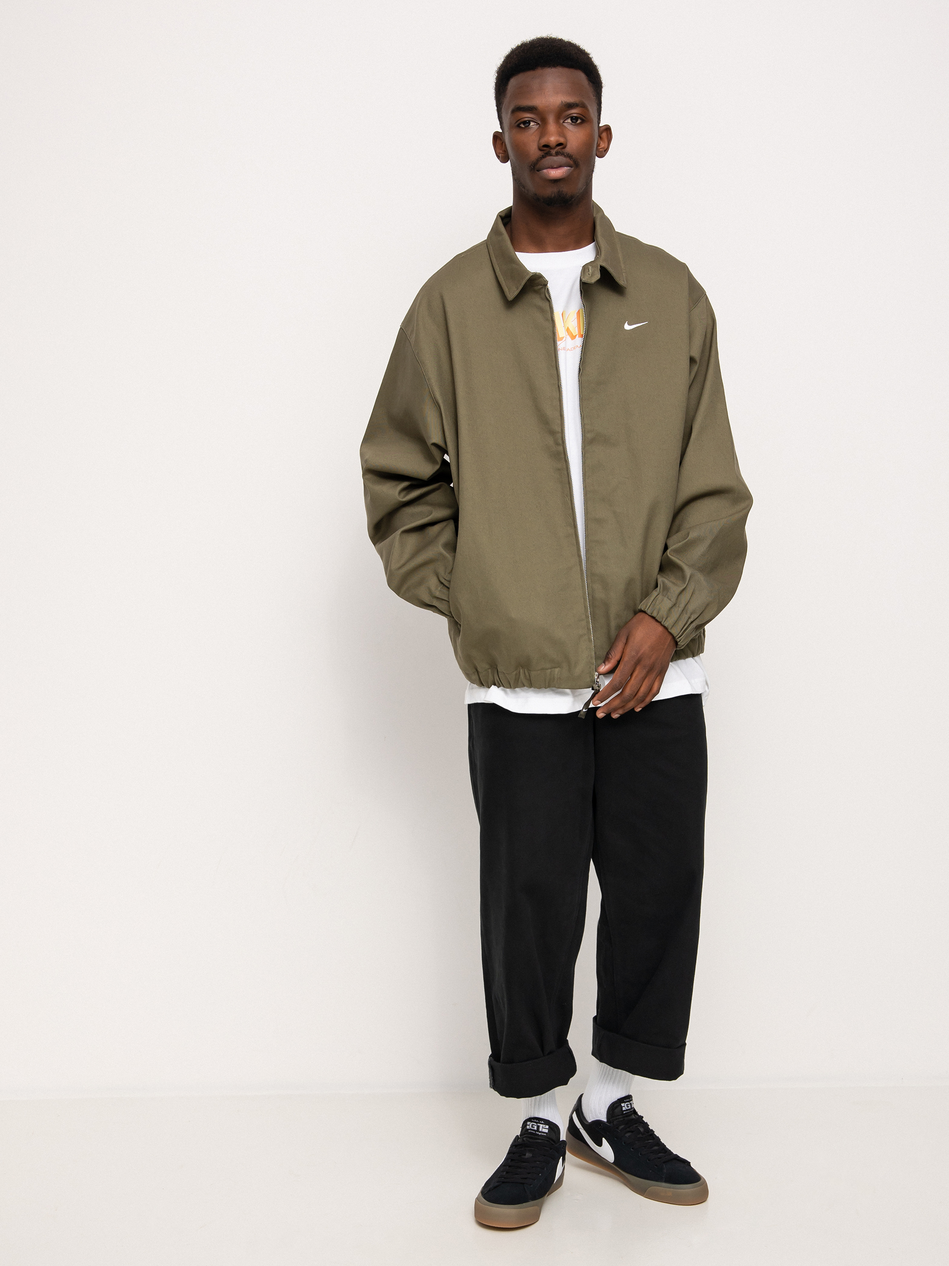 Kurtka Nike SB Infema Prem (medium olive/white)