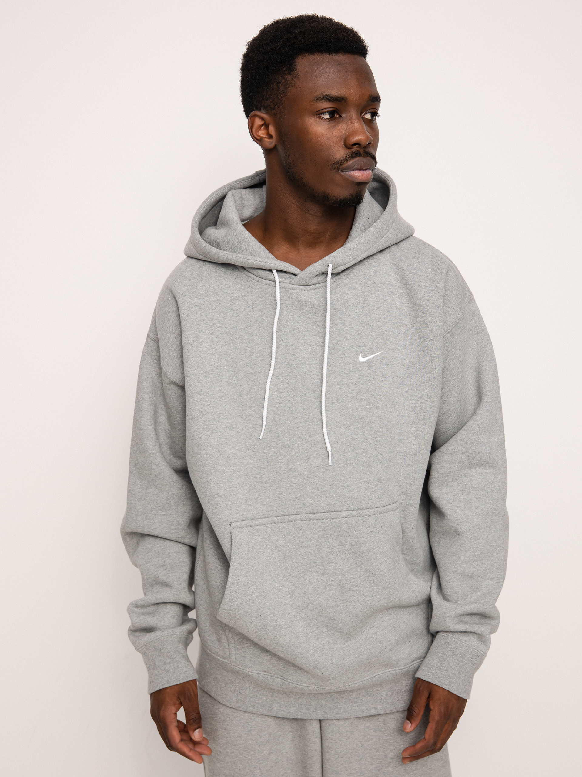 Bluza z kapturem Nike SB Nikelab HD (dk grey heather/white)