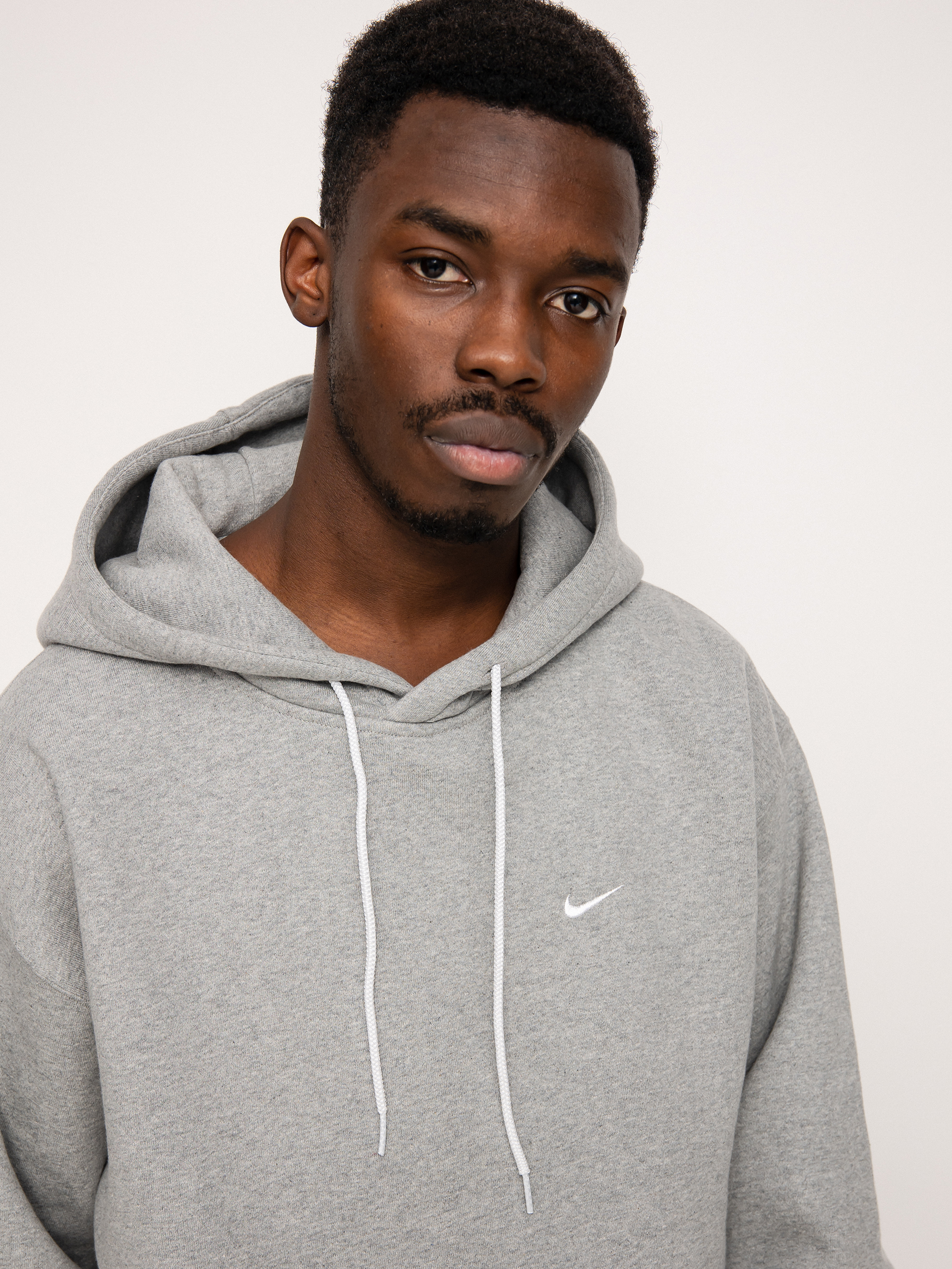 Bluza z kapturem Nike SB Nikelab HD (dk grey heather/white)