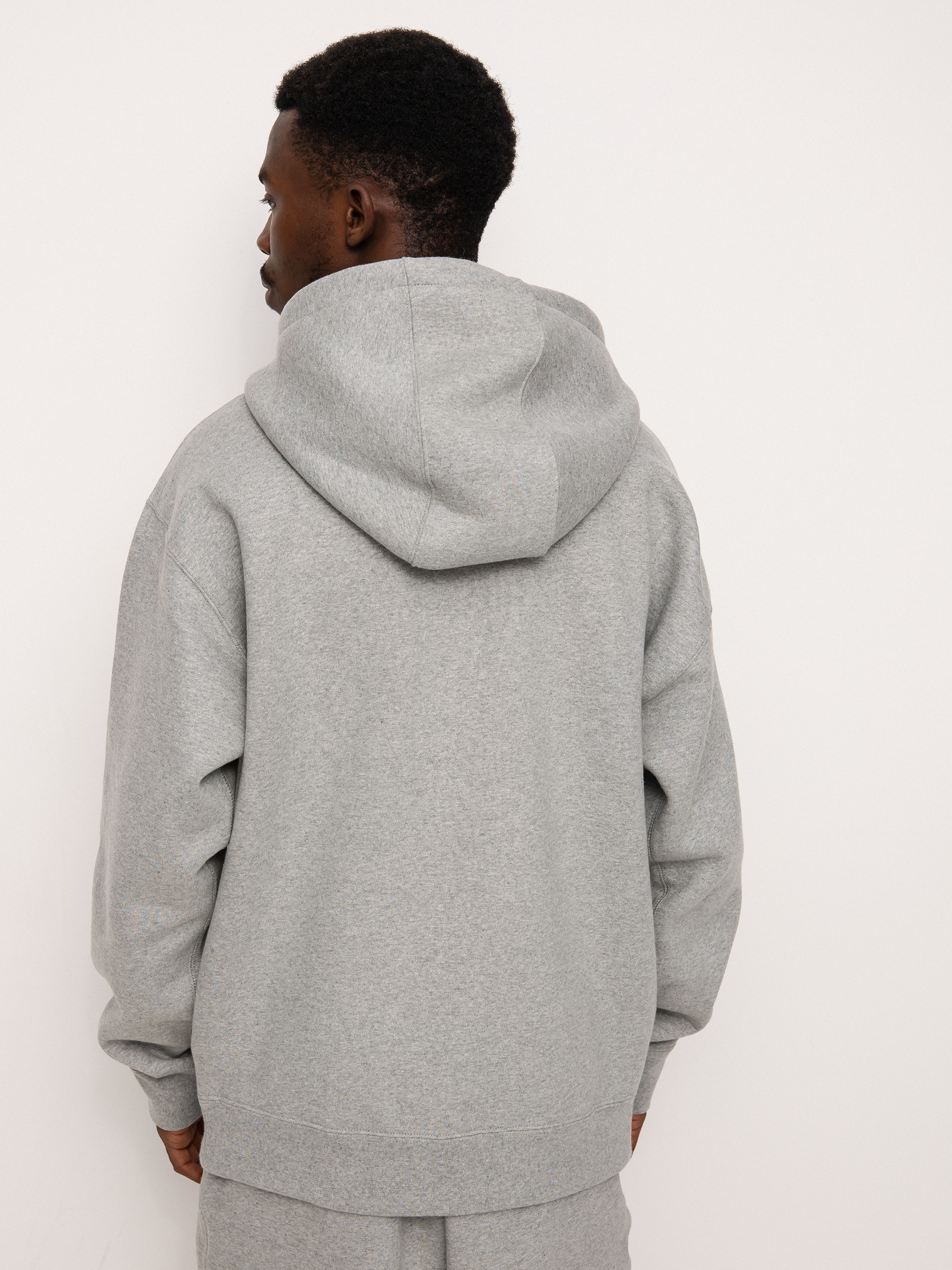 Bluza z kapturem Nike SB Nikelab HD (dk grey heather/white)
