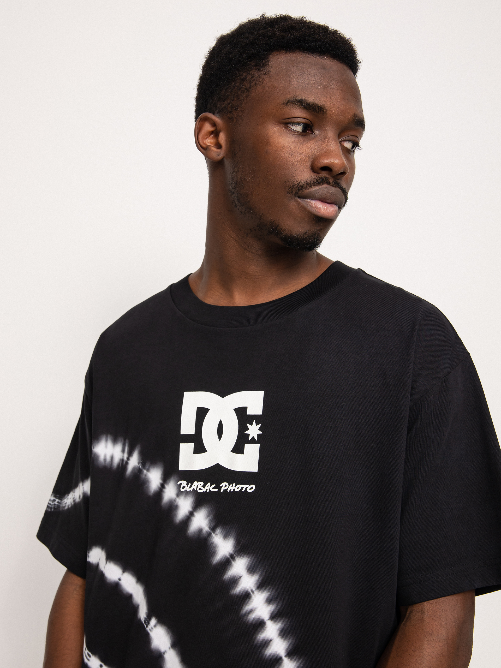 T-shirt DC Blabac Kalis Love (blk/wht spiraltiedye)