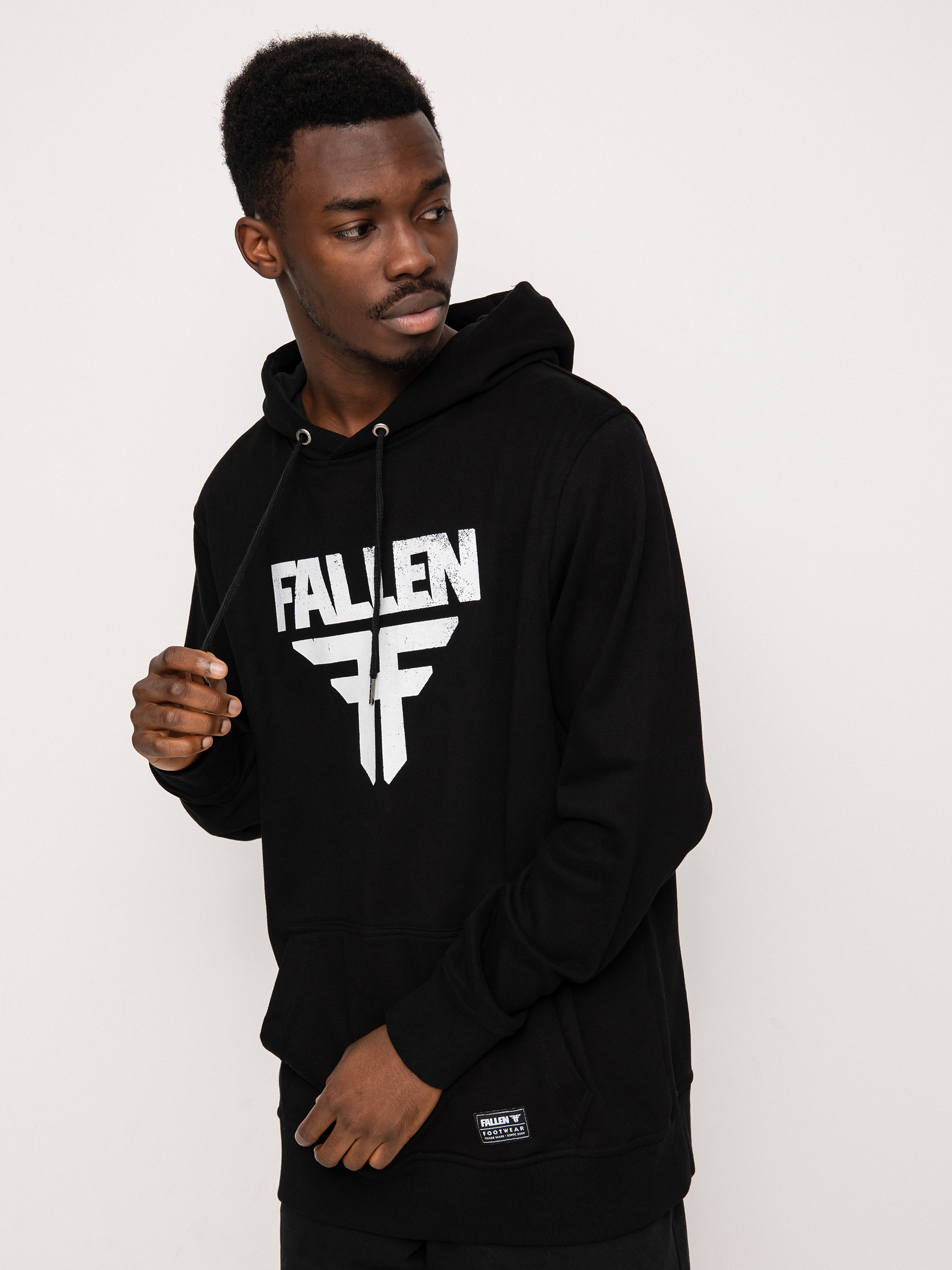 Bluza z kapturem Fallen Insignia HD (black/white)