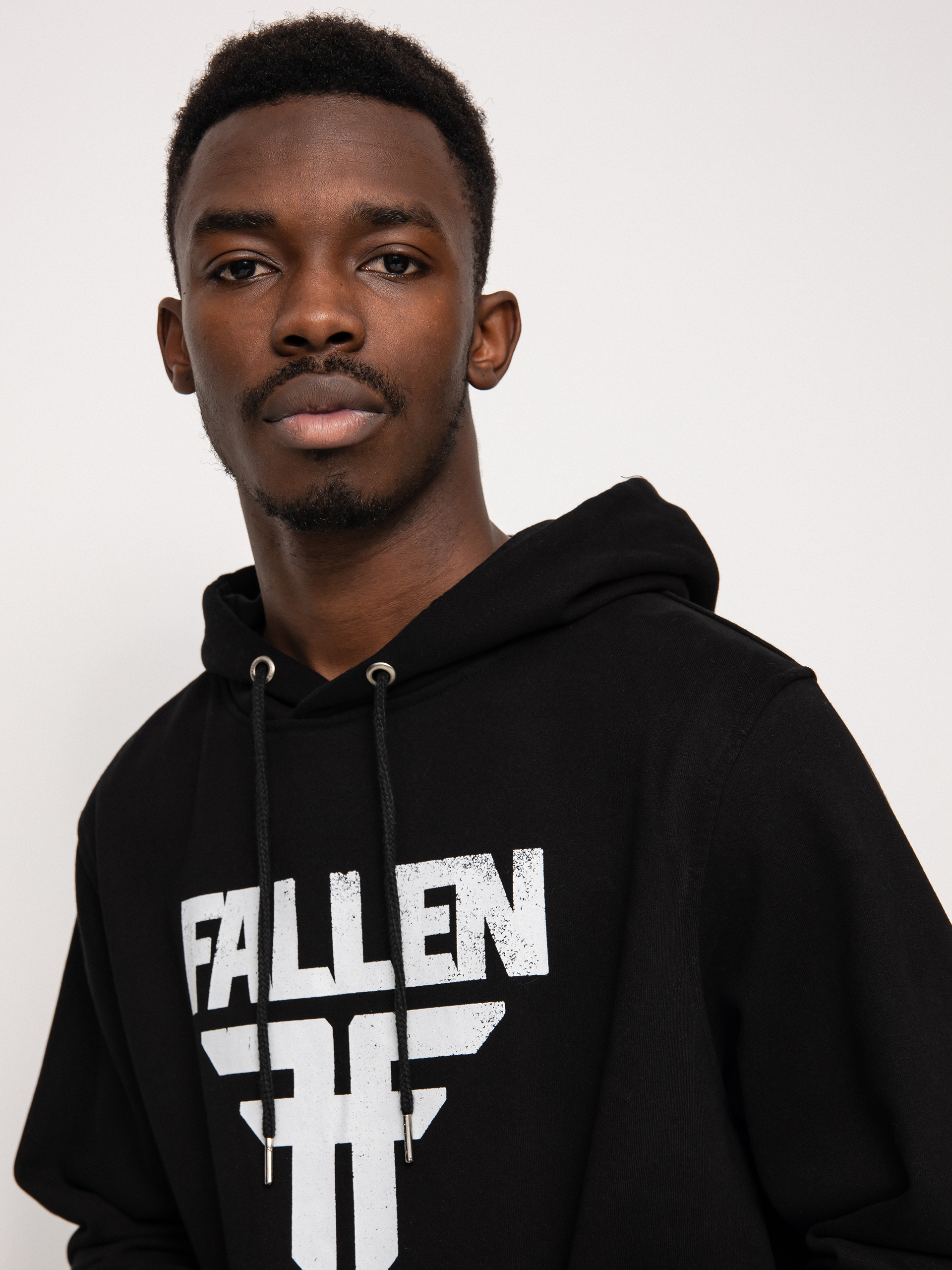Bluza z kapturem Fallen Insignia HD (black/white)