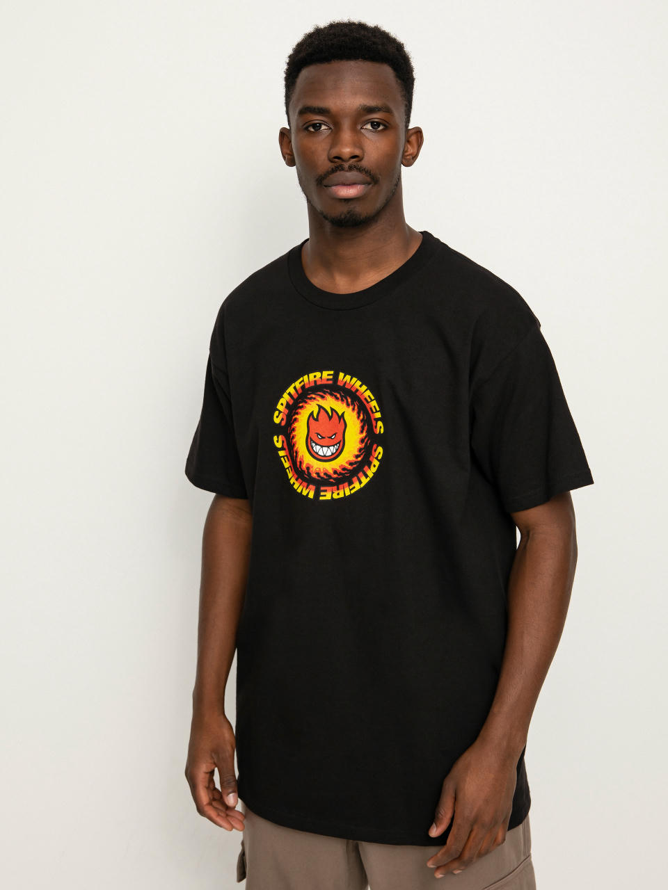 T-shirt Spitfire Og Fireball (black/red)