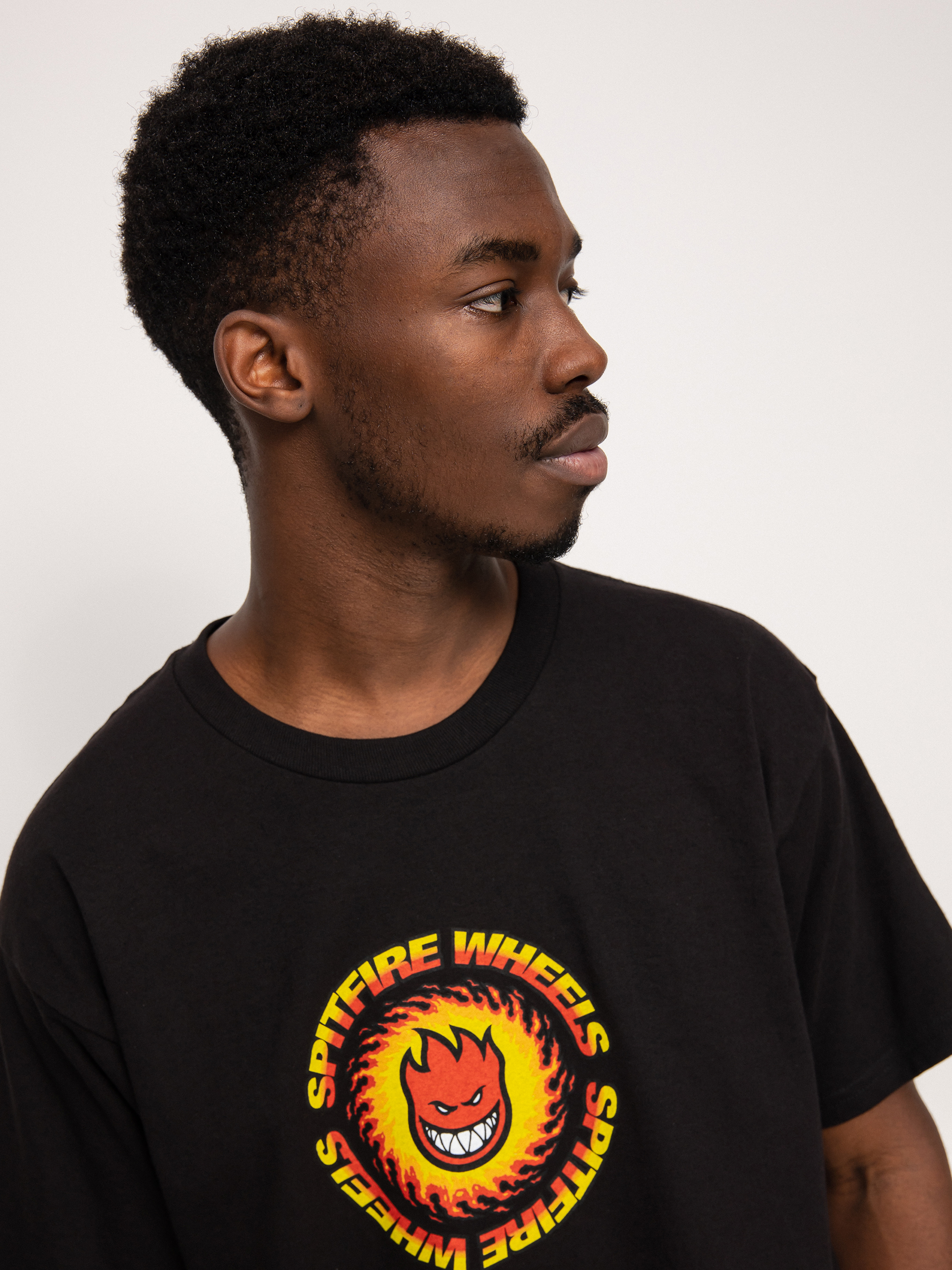 T-shirt Spitfire Og Fireball (black/red)