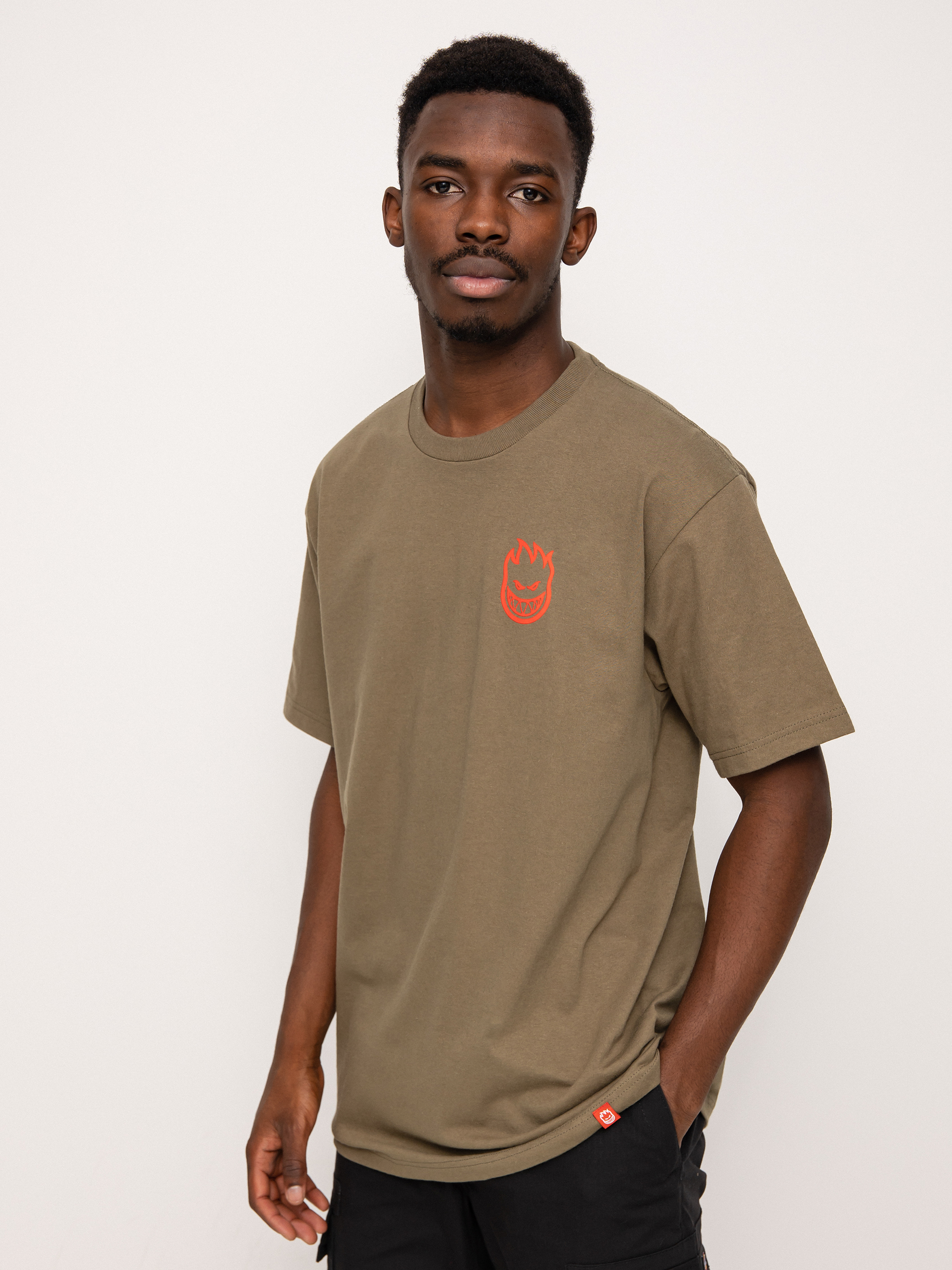 T-shirt Spitfire Lil Bghd (military green/red)