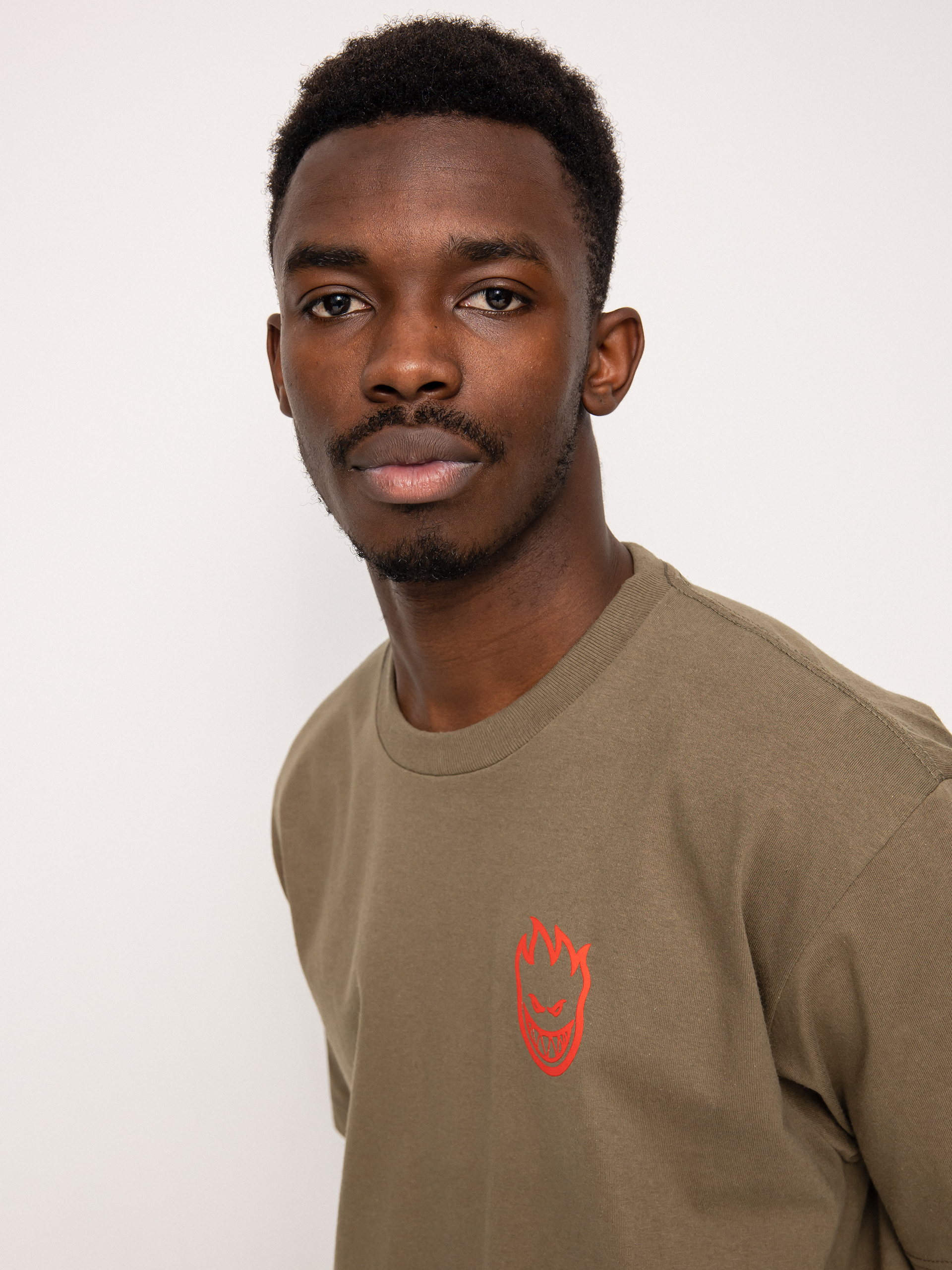 T-shirt Spitfire Lil Bghd (military green/red)