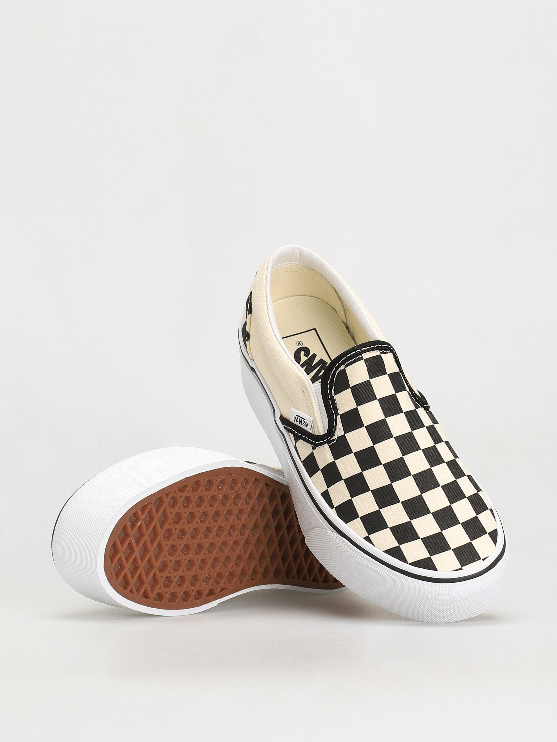Womens vans checkerboard slip on sales