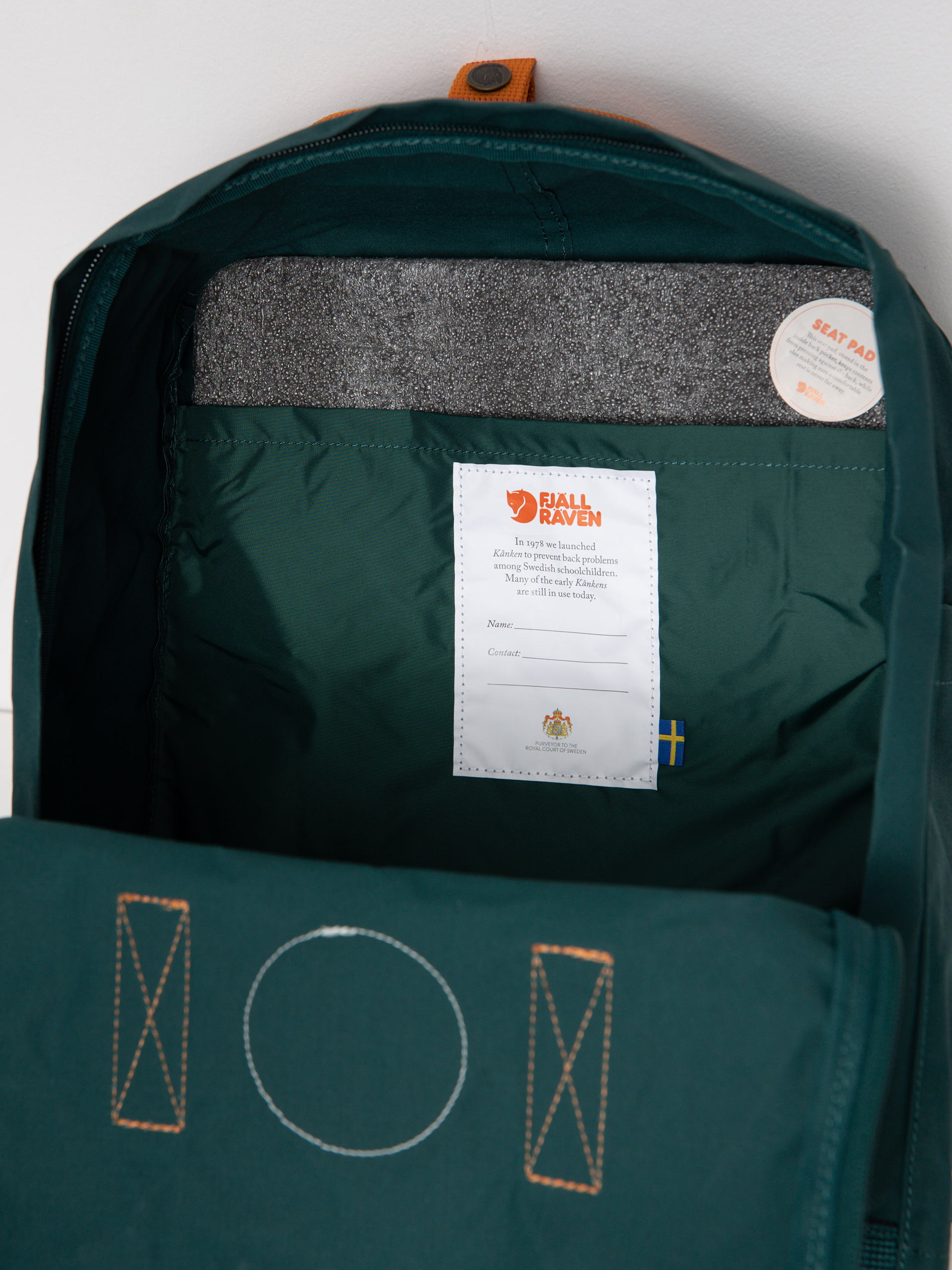 Plecak Fjallraven Kanken (arctic green/spicy orange)
