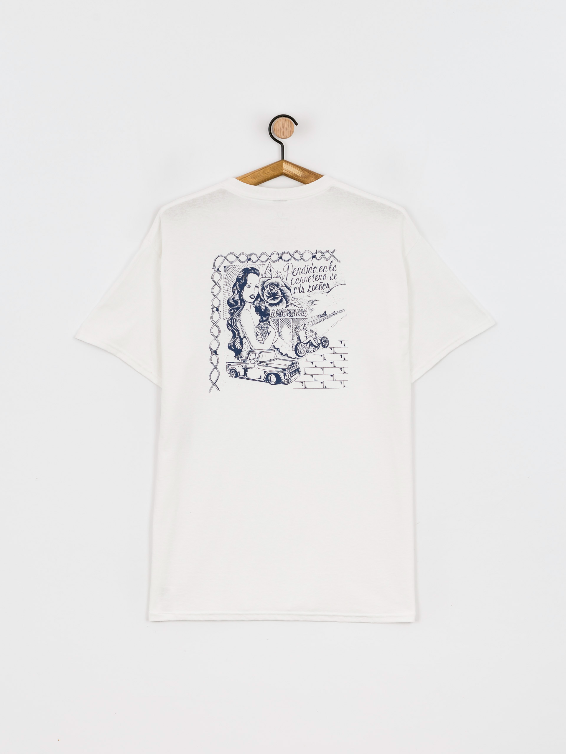 T-shirt Brixton Lost Highway (white)
