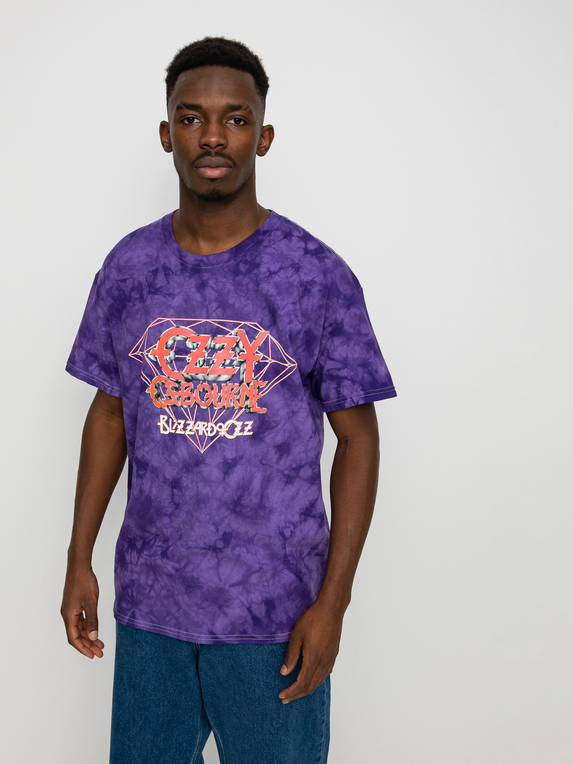 T-shirt Diamond Supply Co. Ozzy Osbourne Mineral Wash (pur)
