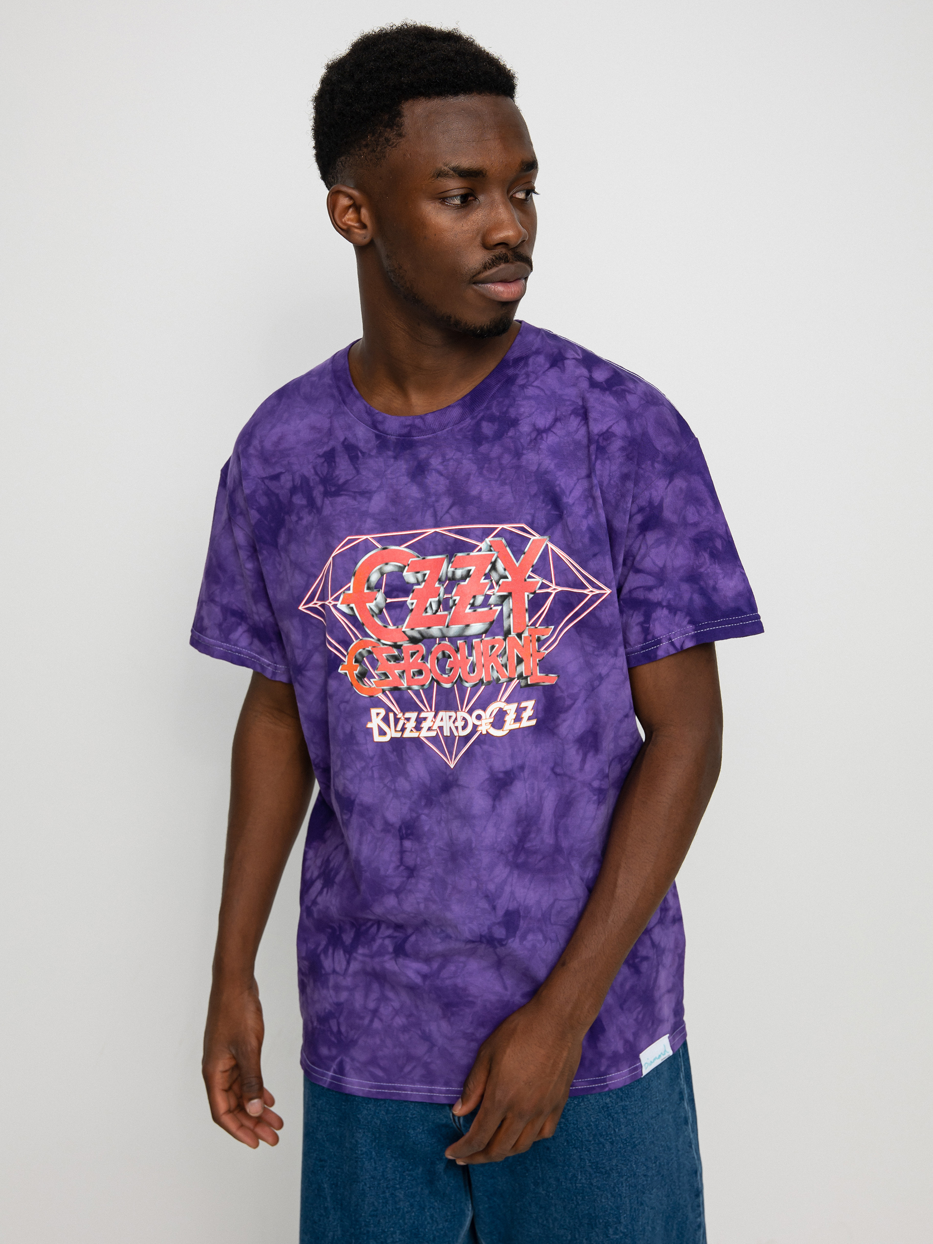 T-shirt Diamond Supply Co. Ozzy Osbourne Mineral Wash (pur)