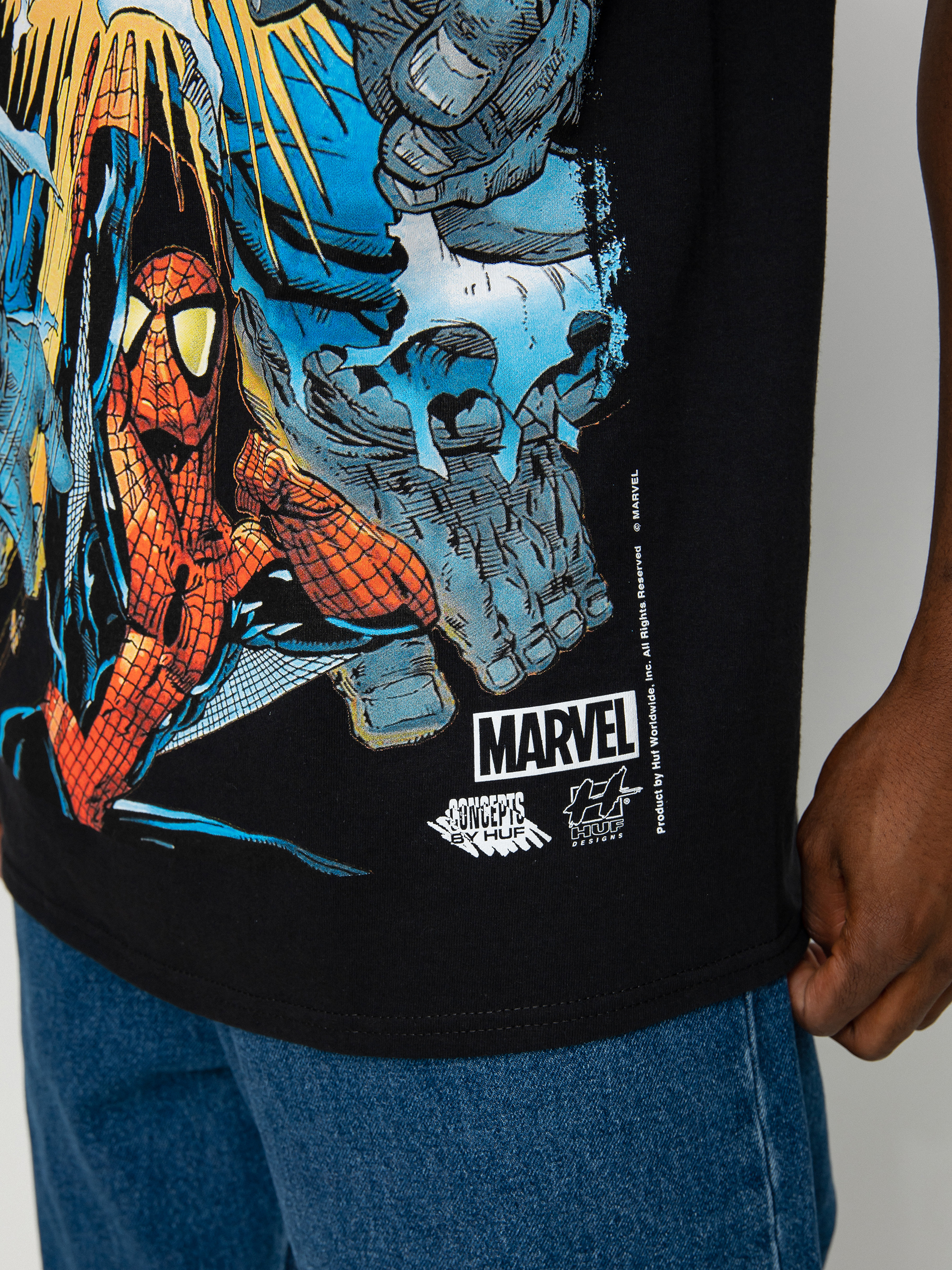 T-shirt HUF X Marvel Battle (black)