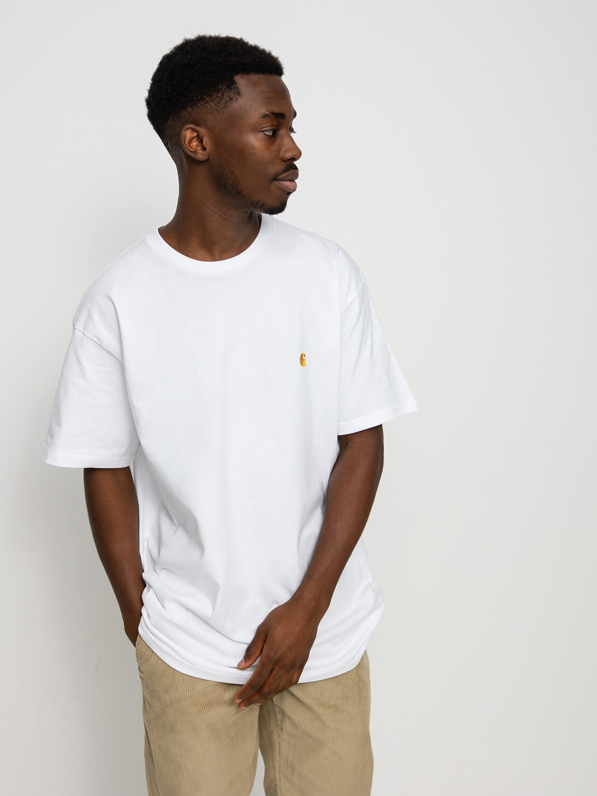 T-shirt Carhartt WIP Chase (white/gold)