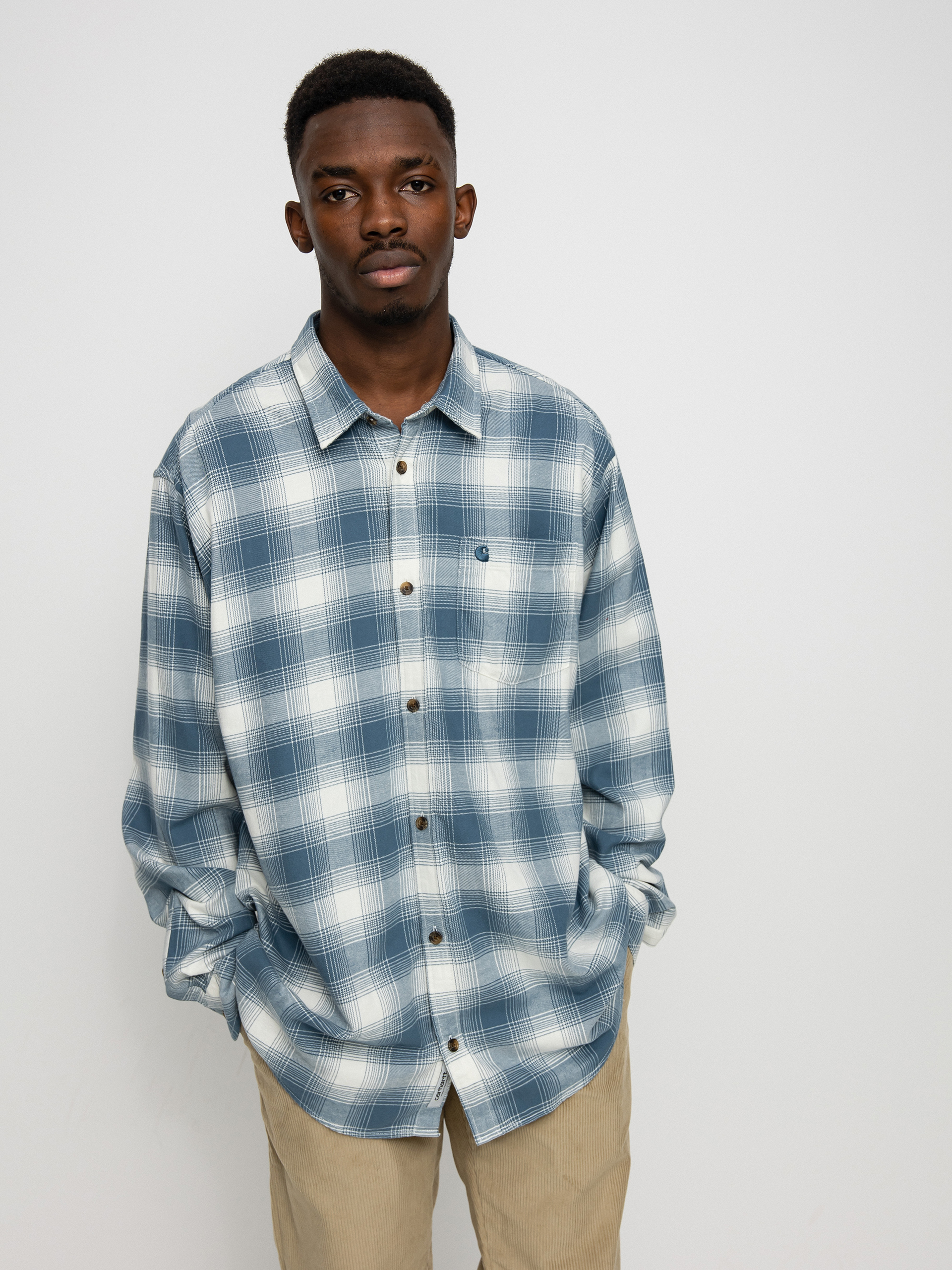 Koszula Carhartt WIP Deaver (deaver check/storm blue)