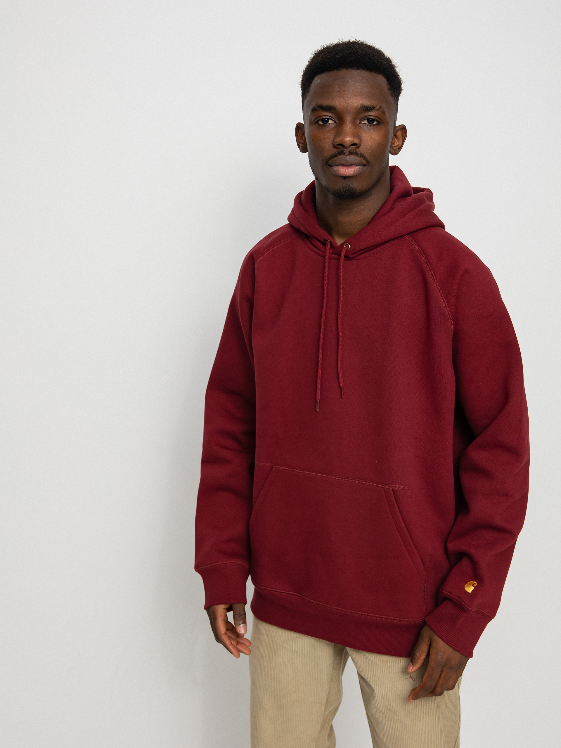 Bluza z kapturem Carhartt WIP Chase HD (corvina/gold)
