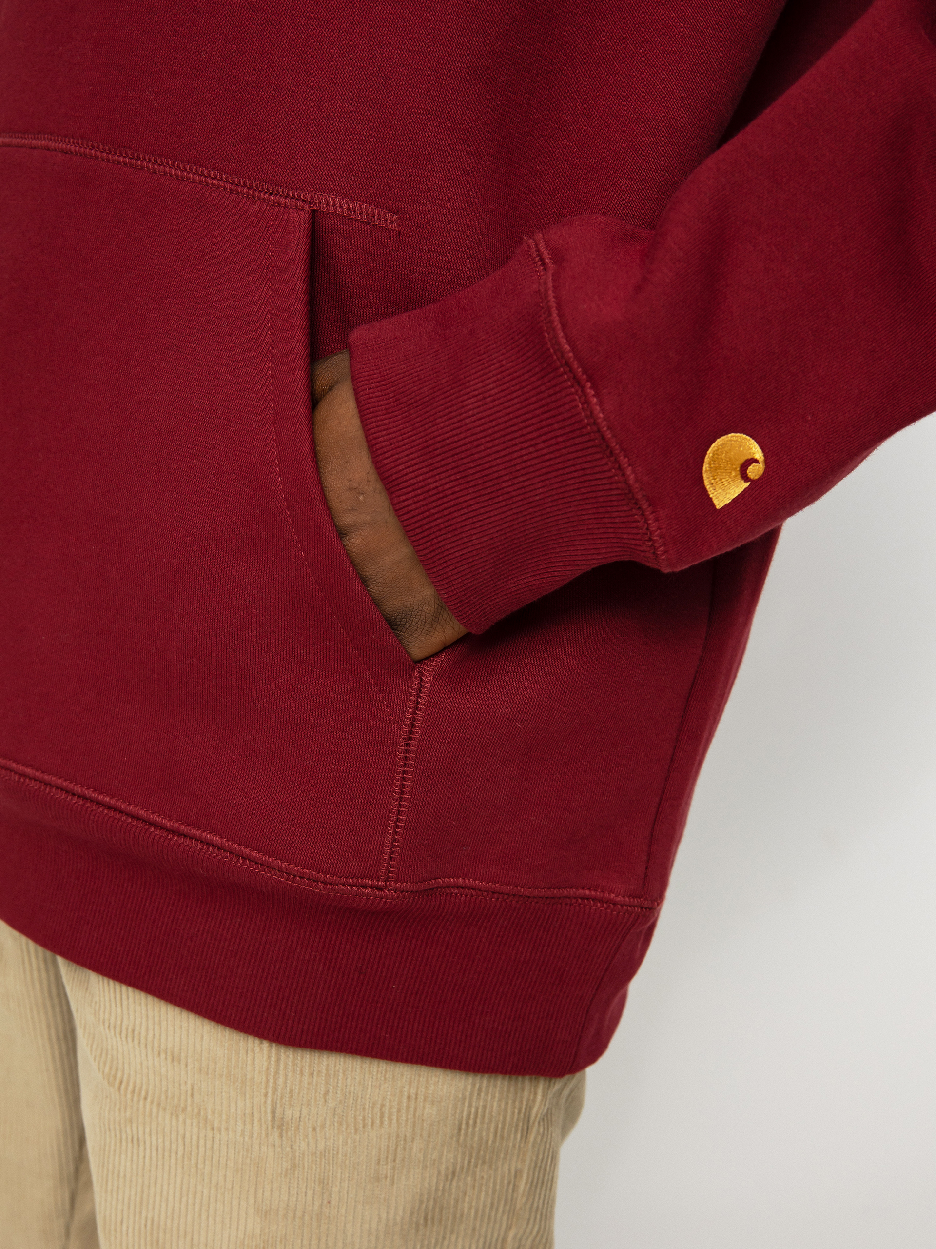 Bluza z kapturem Carhartt WIP Chase HD (corvina/gold)