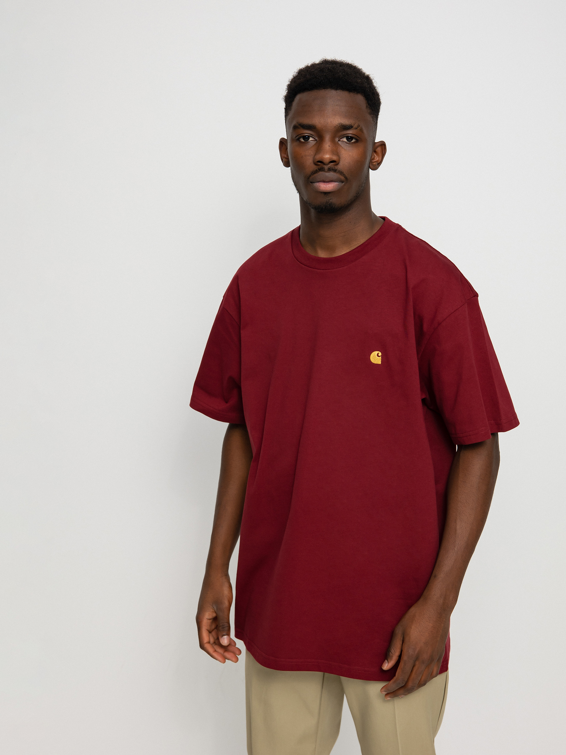 T-shirt Carhartt WIP Chase (corvina/gold)