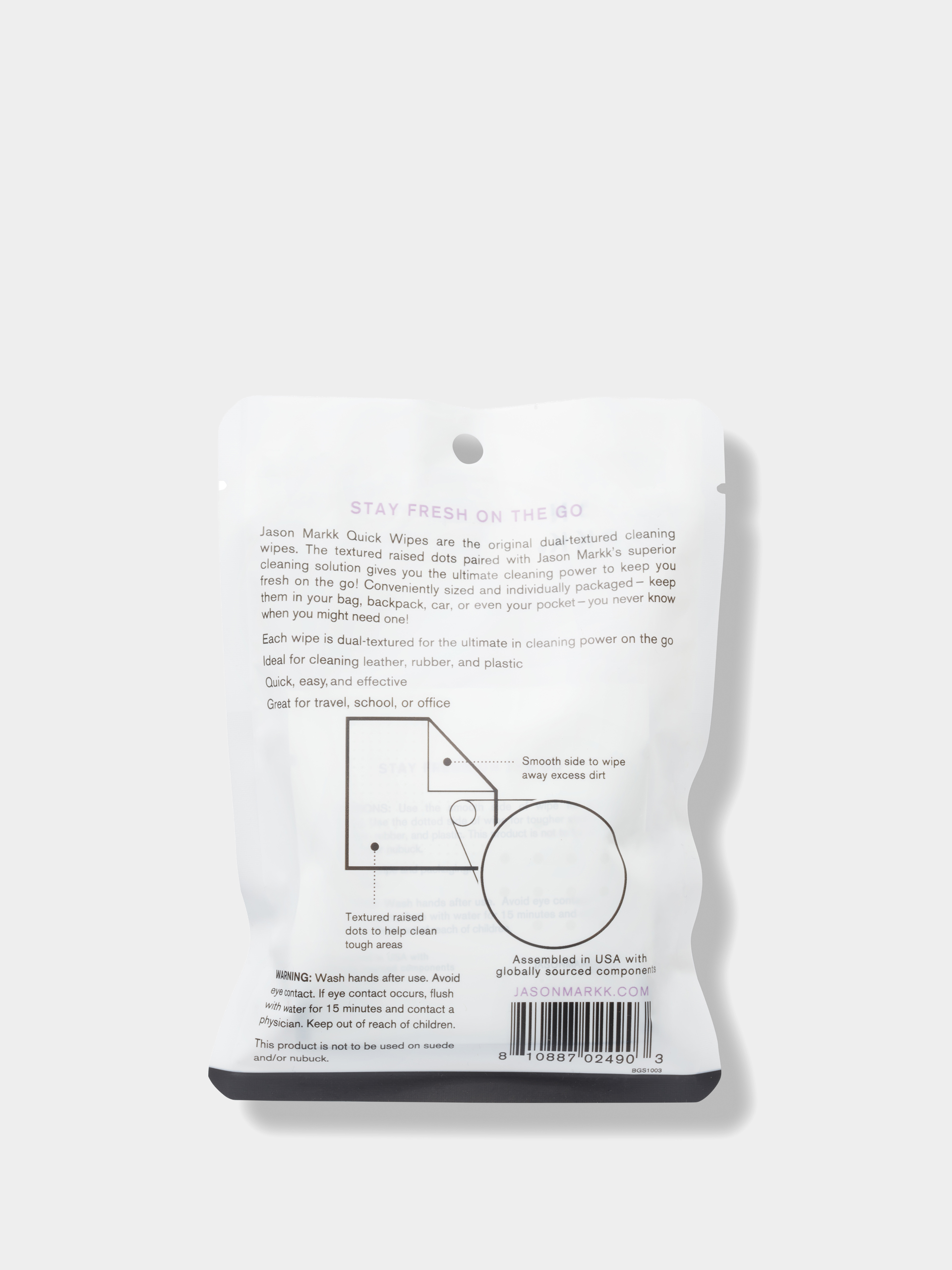 Ściereczki Jason Markk Quick Wipes - Pack of 3 (white)