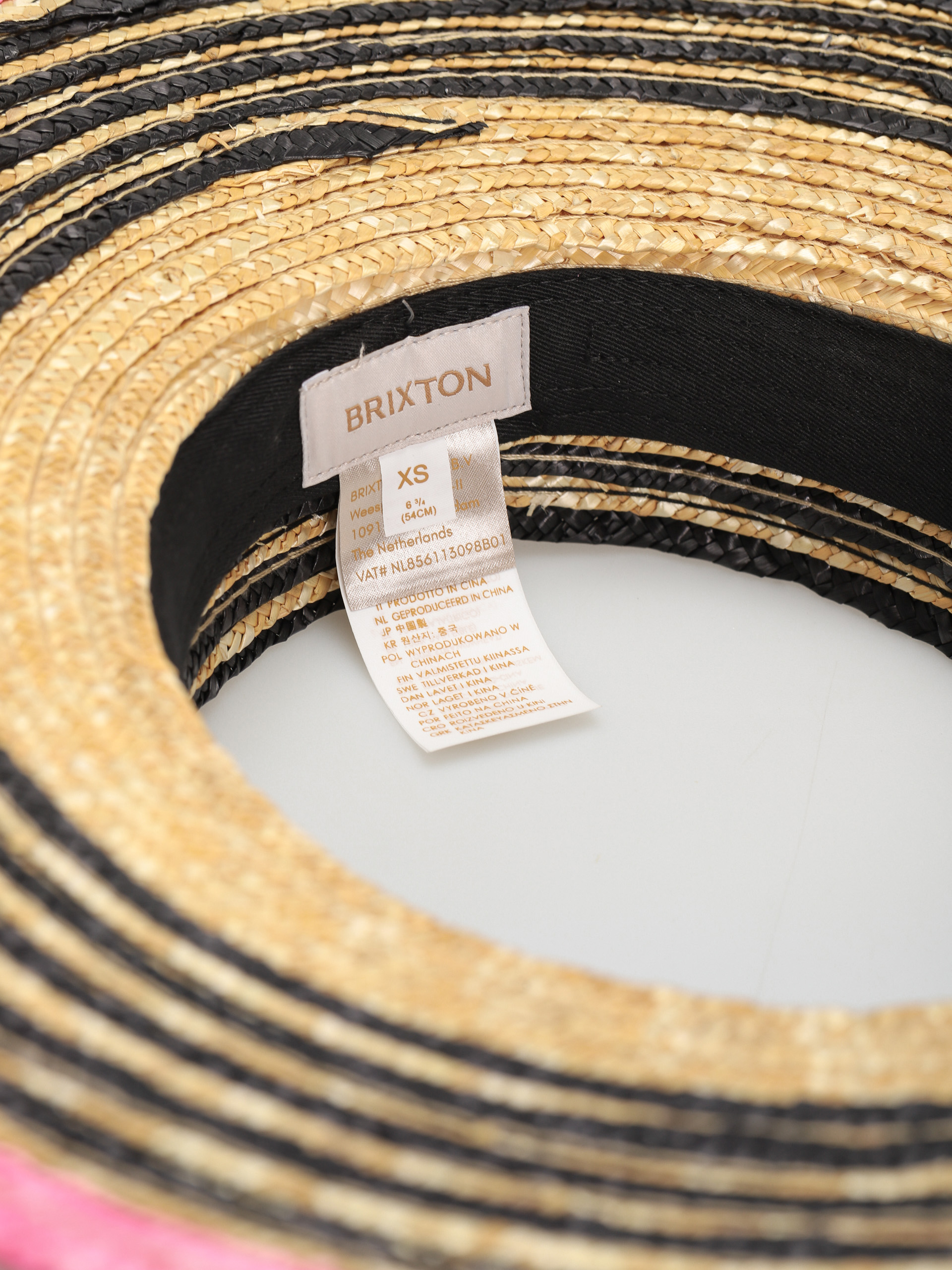 Kapelusz Brixton Joanna Visor Wmn (honey/black/pink)