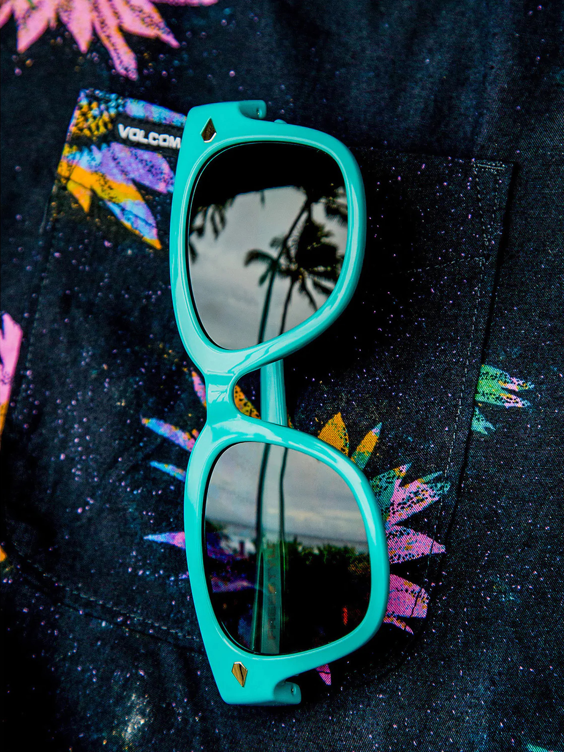 Okulary przeciwsłoneczne Volcom Freestyle (gloss aqua/gray)