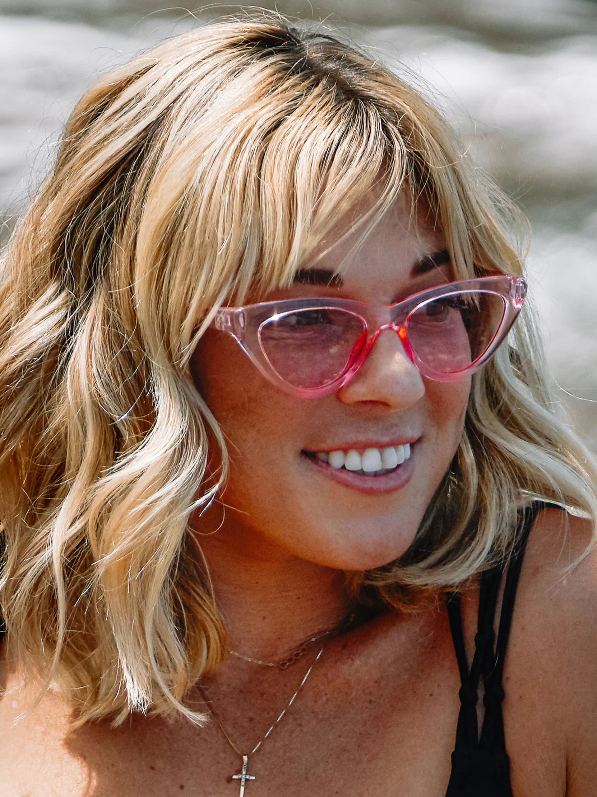 Okulary przeciwsłoneczne Volcom Knife Wmn (crystal light pink/pink)