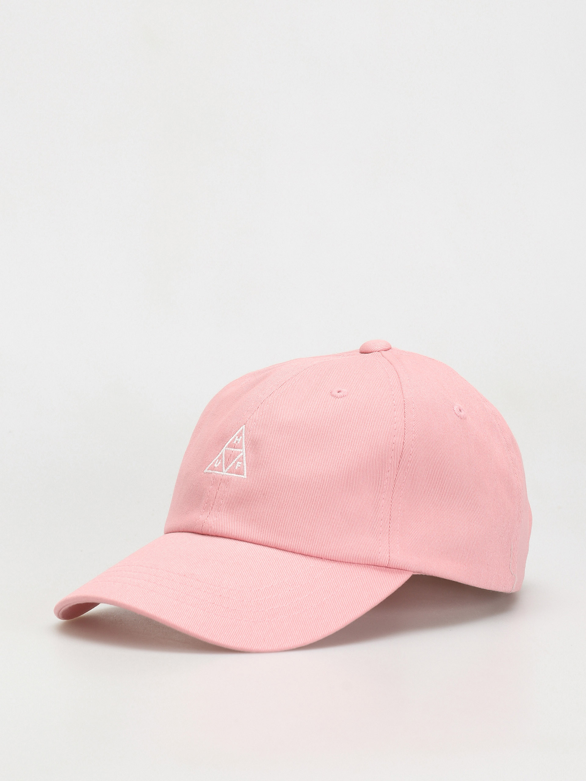 Czapka z daszkiem HUF Essentials Triple Triangle Logo CV 6 Panel (coral pink)