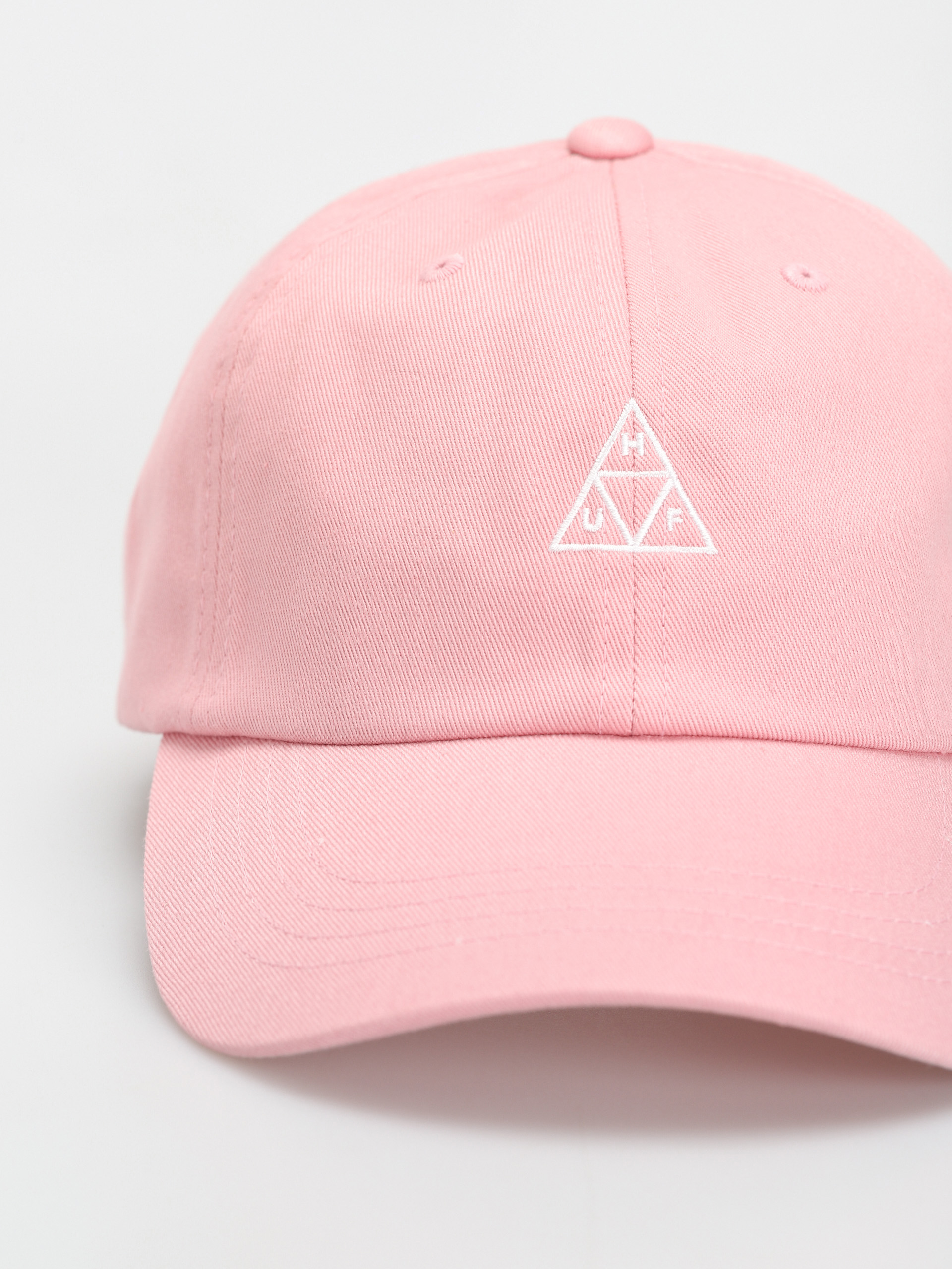 Czapka z daszkiem HUF Essentials Triple Triangle Logo CV 6 Panel (coral pink)