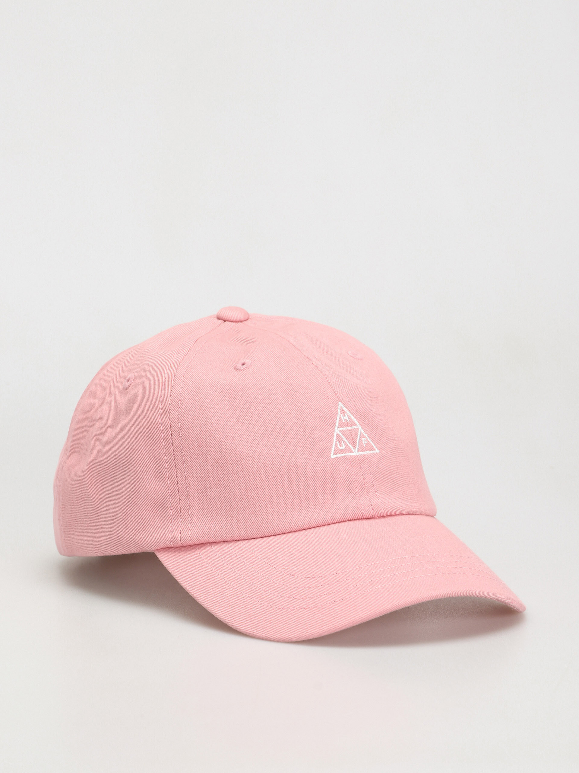 Czapka z daszkiem HUF Essentials Triple Triangle Logo CV 6 Panel (coral pink)