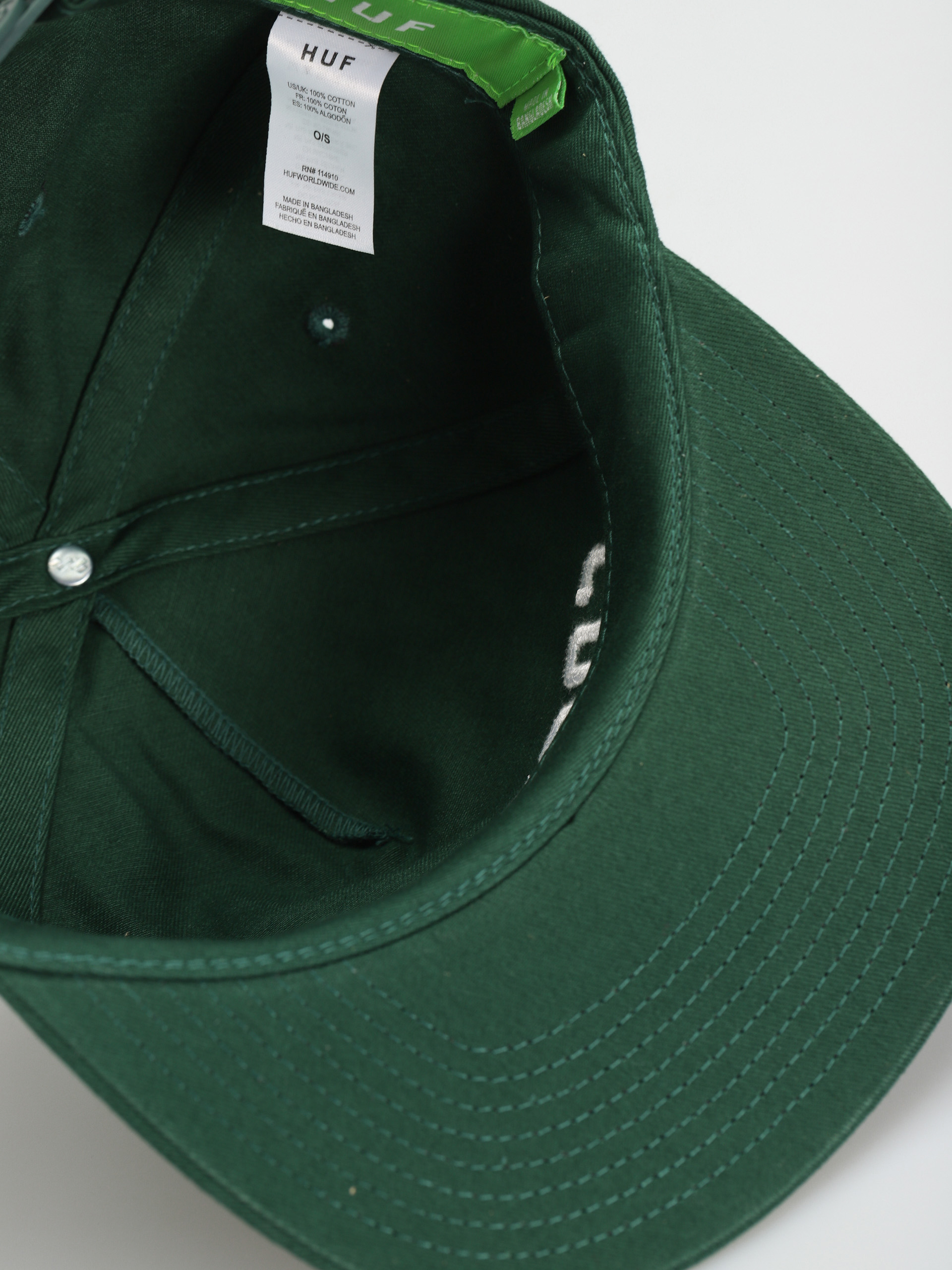 Czapka z daszkiem HUF Goodluck (dark green)