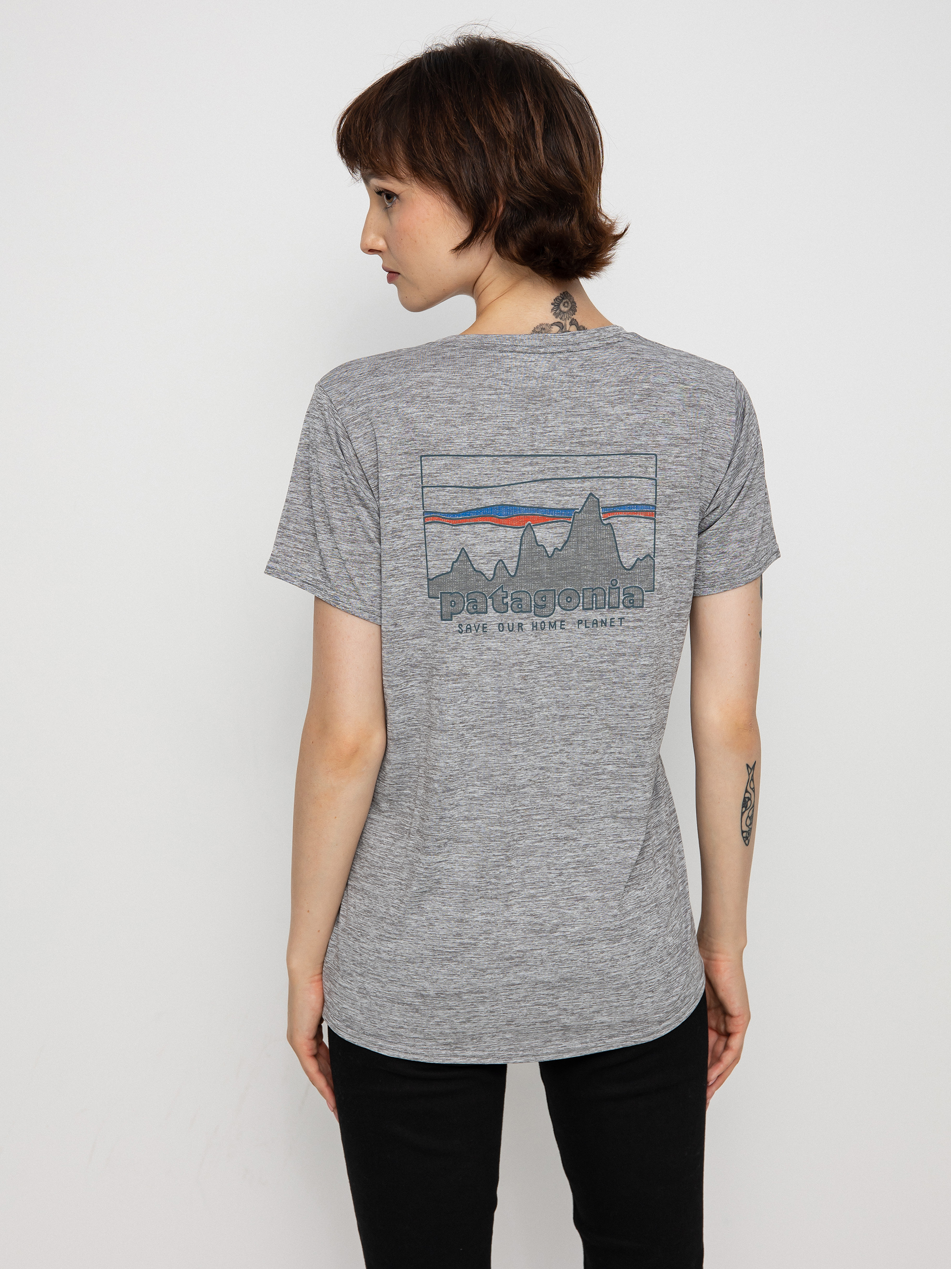 T-shirt Patagonia Cap Cool Daily Graphic Wmn szary (73 skyline