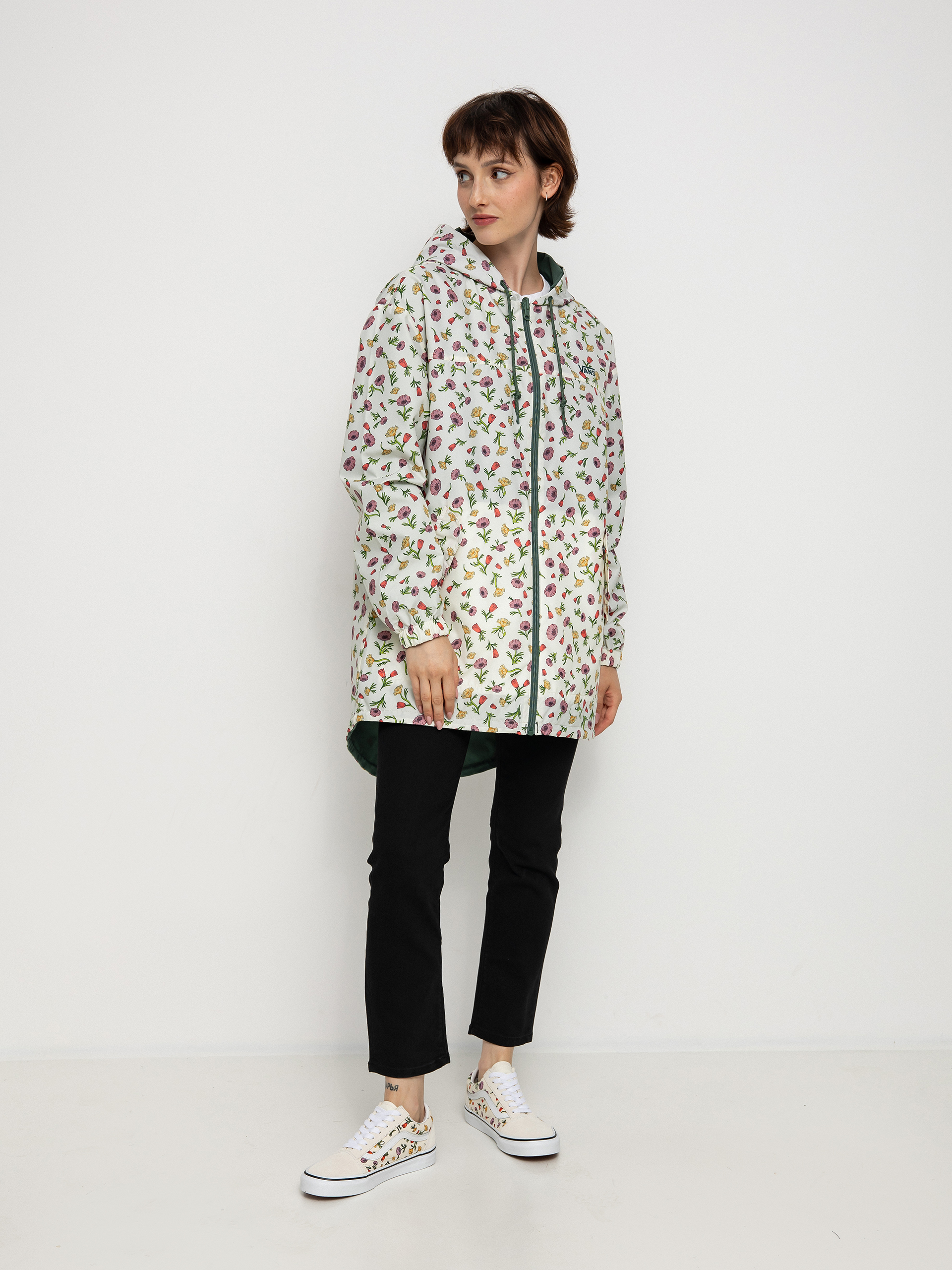 Kurtka Vans Mercy Reversible Parka Wmn (califas ditsy duck green)