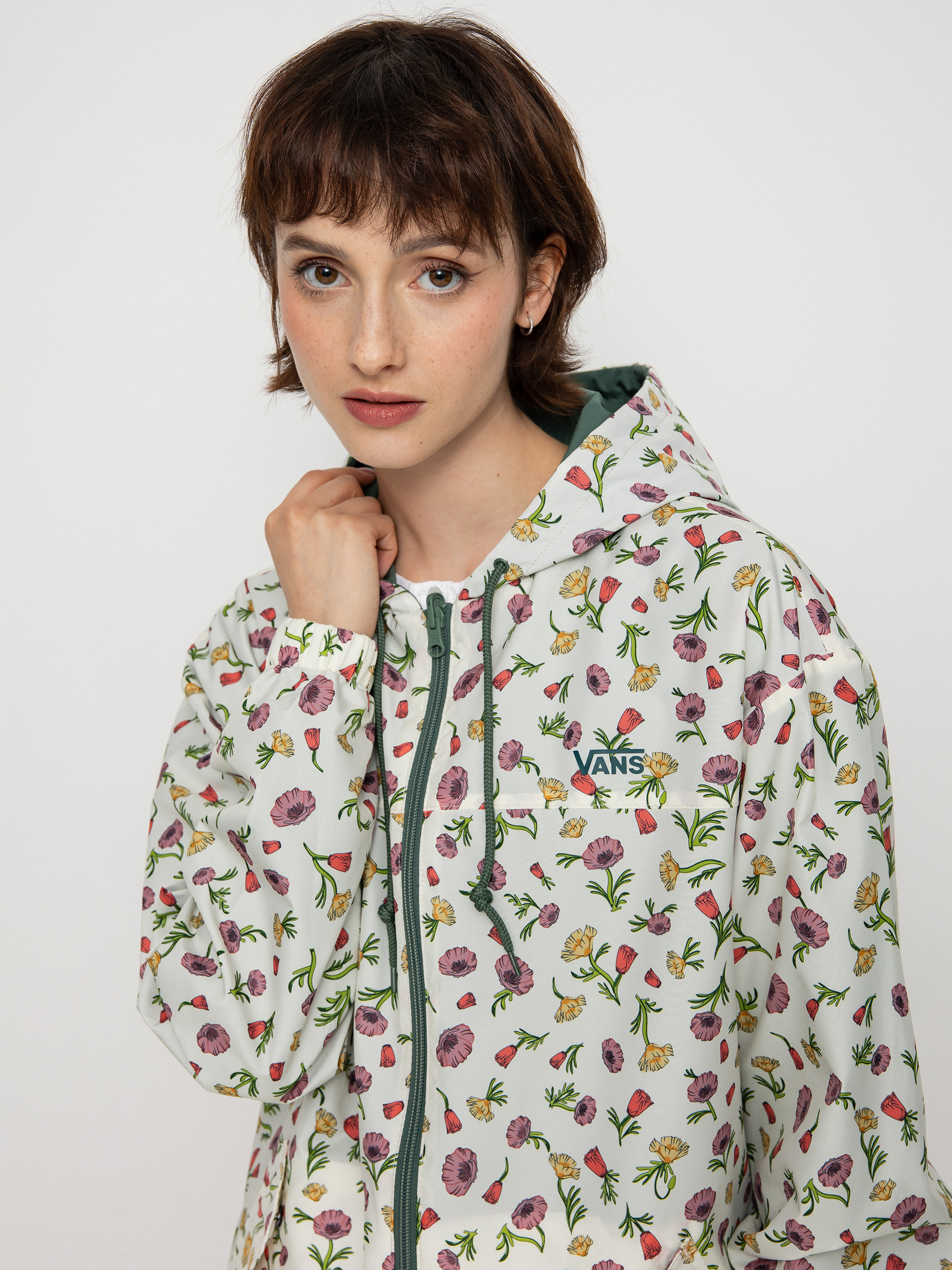 Kurtka Vans Mercy Reversible Parka Wmn (califas ditsy duck green)