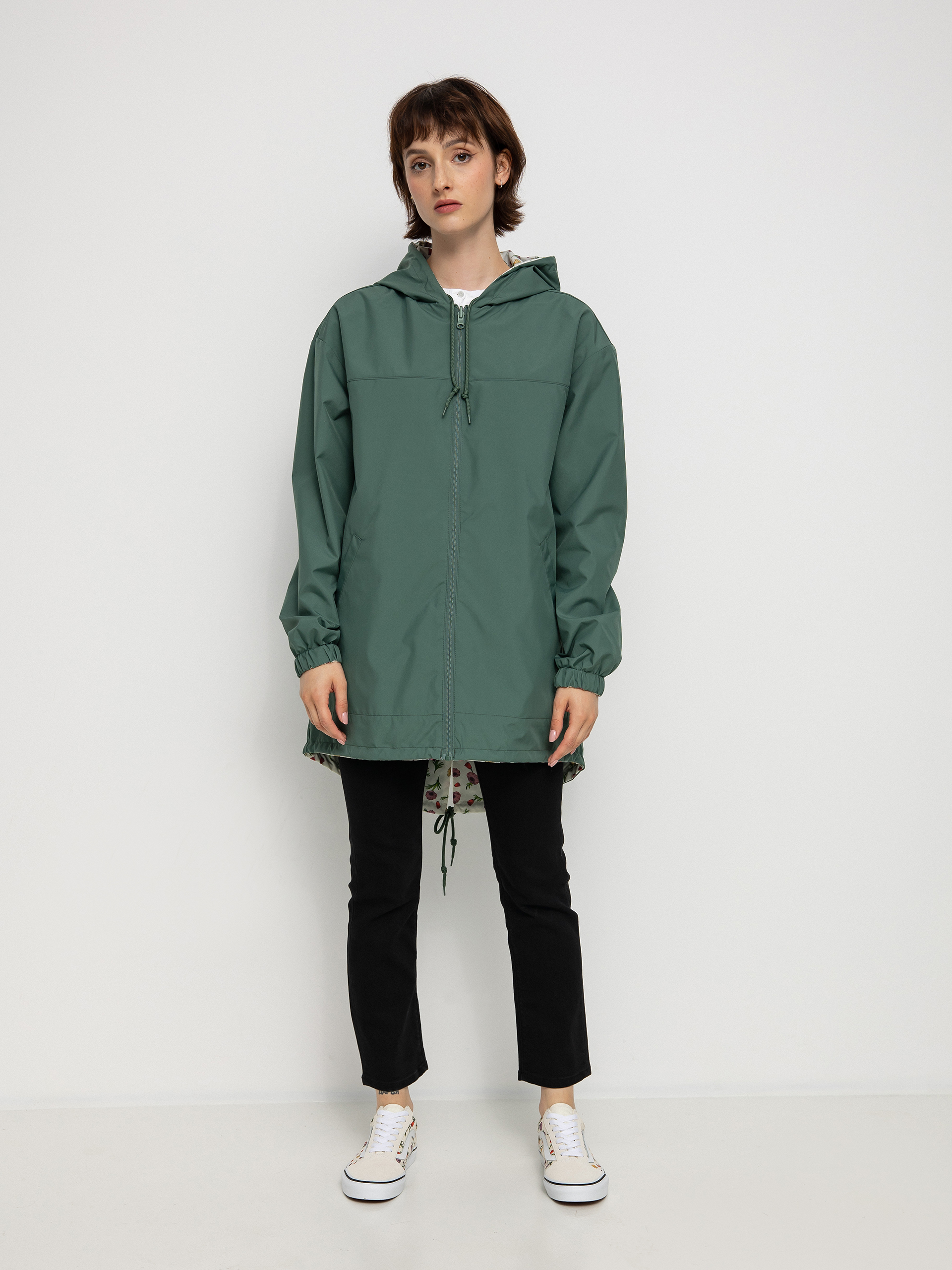Kurtka Vans Mercy Reversible Parka Wmn (califas ditsy duck green)