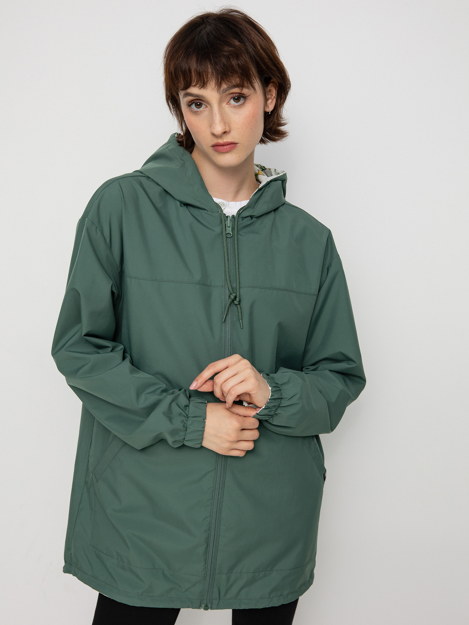 Kurtka Vans Mercy Reversible Parka Wmn (califas ditsy duck green)