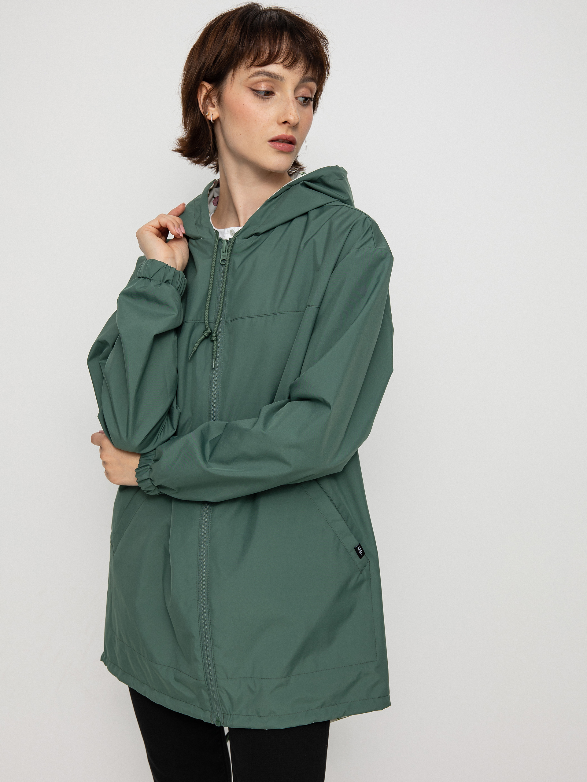 Kurtka Vans Mercy Reversible Parka Wmn (califas ditsy duck green)