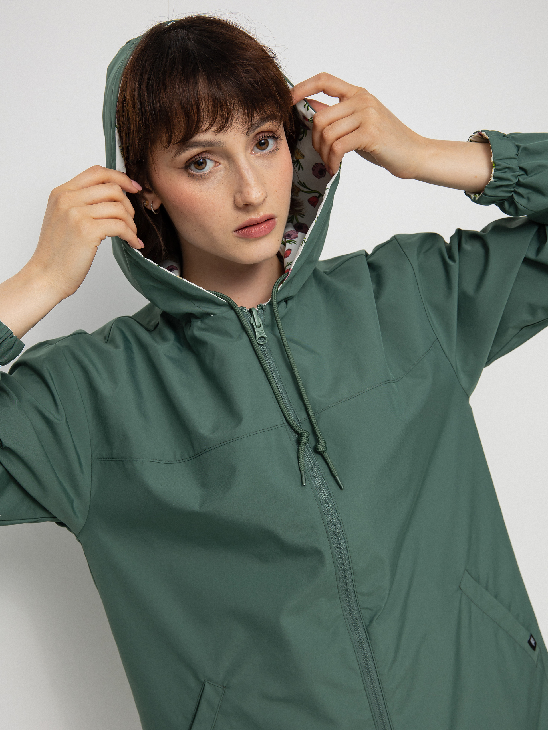 Kurtka Vans Mercy Reversible Parka Wmn (califas ditsy duck green)