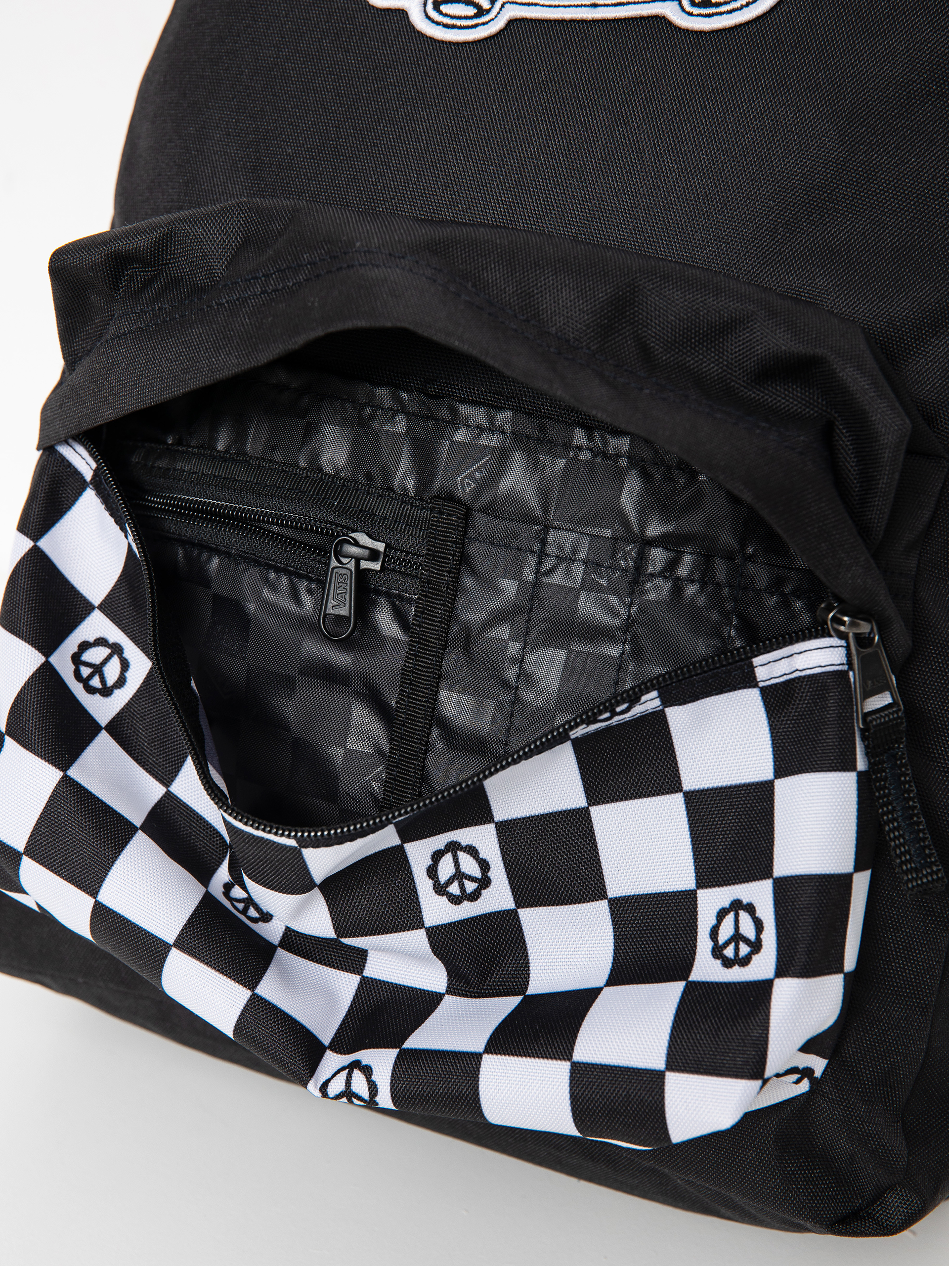 Plecak Vans Realm Wmn (peace check black/black)