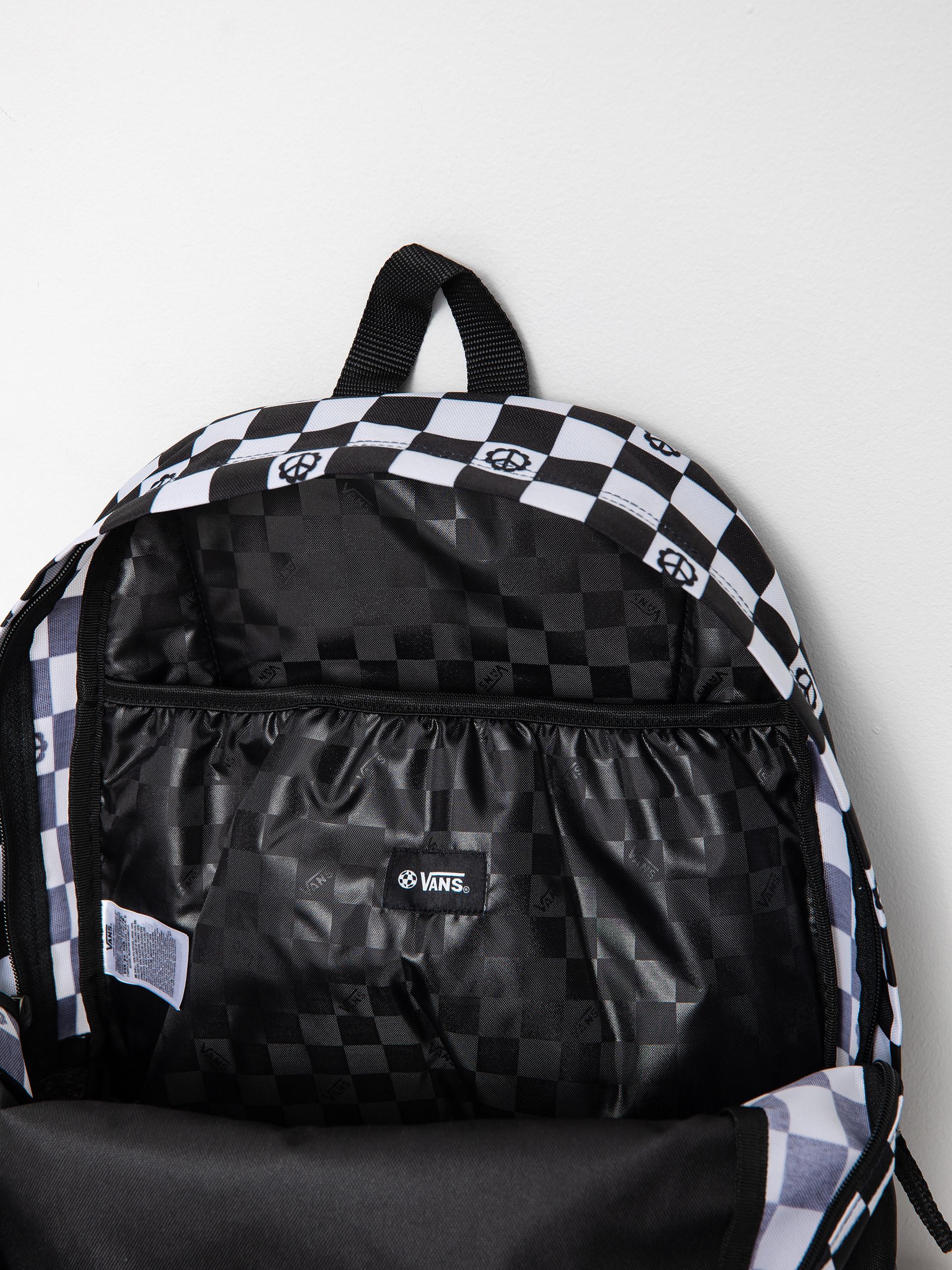 Plecak Vans Realm Wmn (peace check black/black)