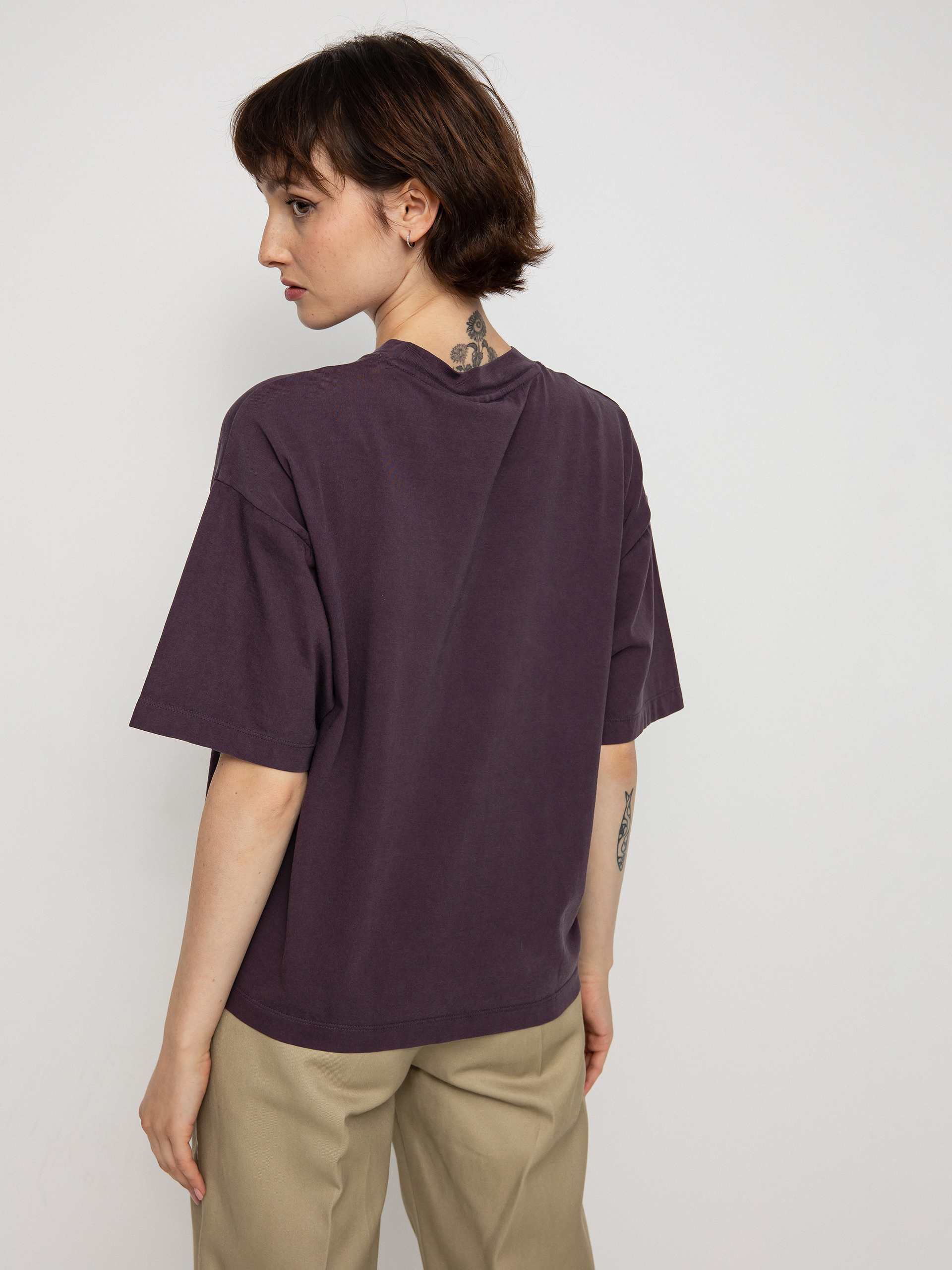 T-shirt Carhartt WIP Nelson Wmn (dark plum)