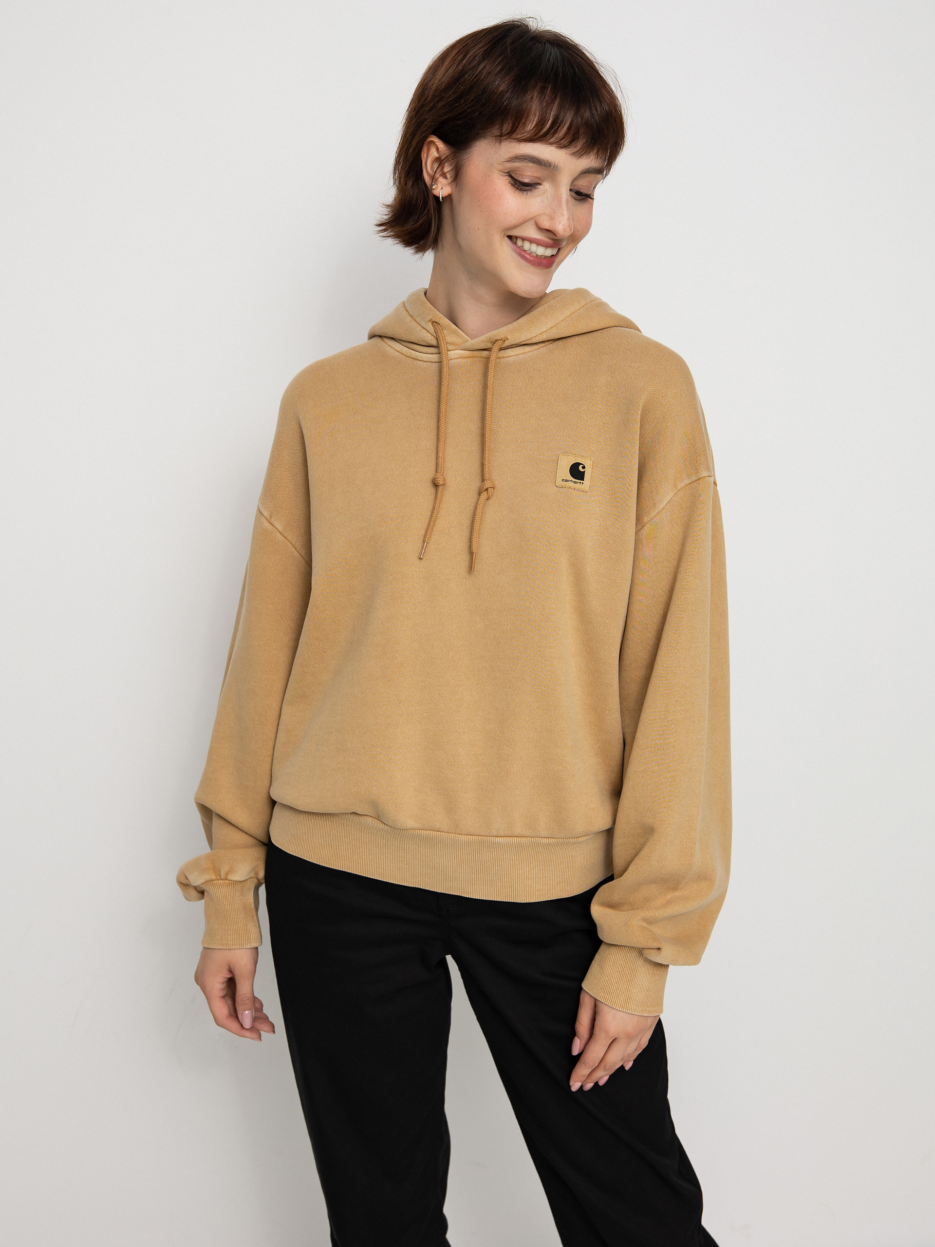 Bluza z kapturem Carhartt WIP Nelson HD Wmn (dusty h brown)