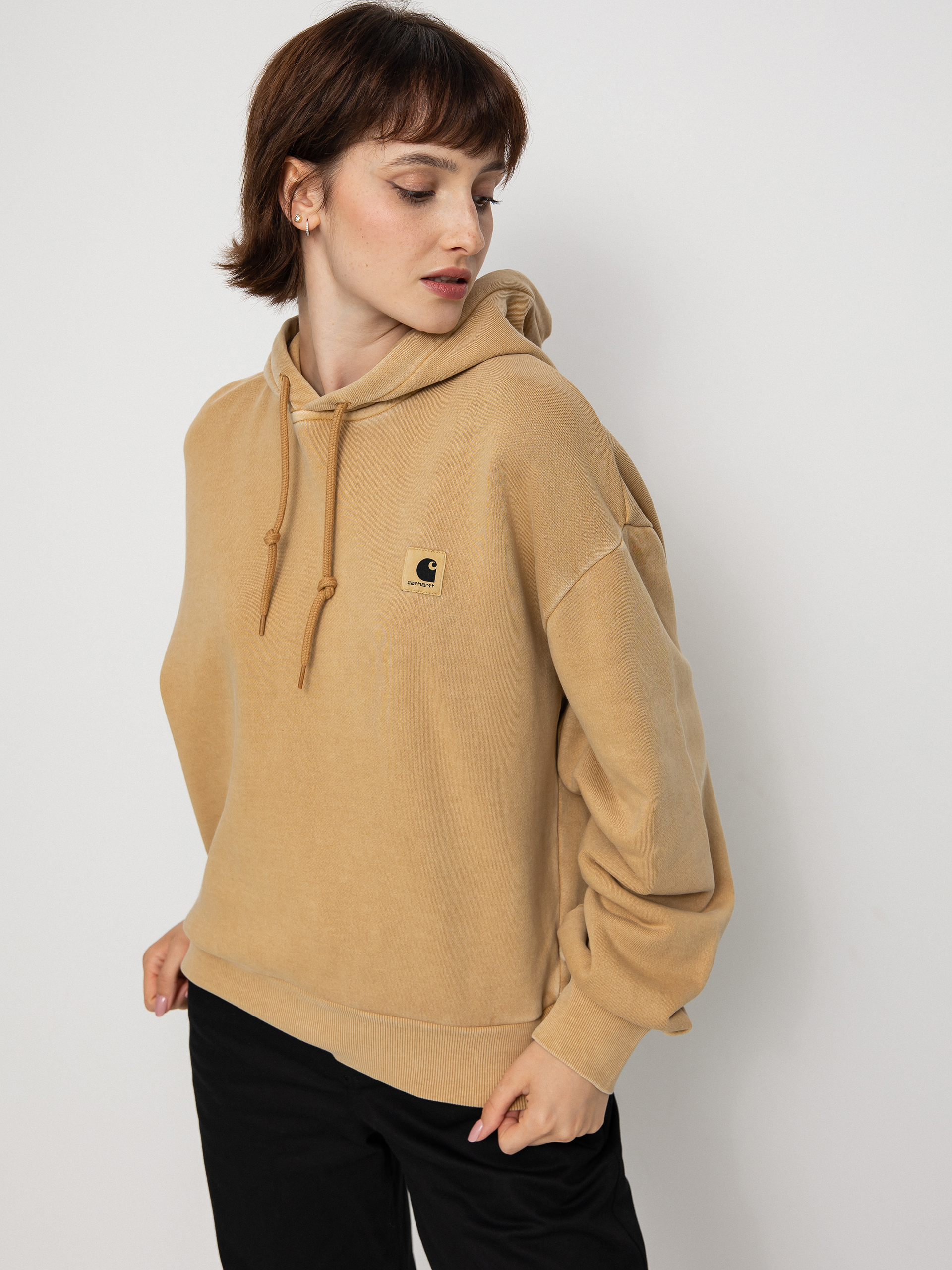 Bluza z kapturem Carhartt WIP Nelson HD Wmn (dusty h brown)