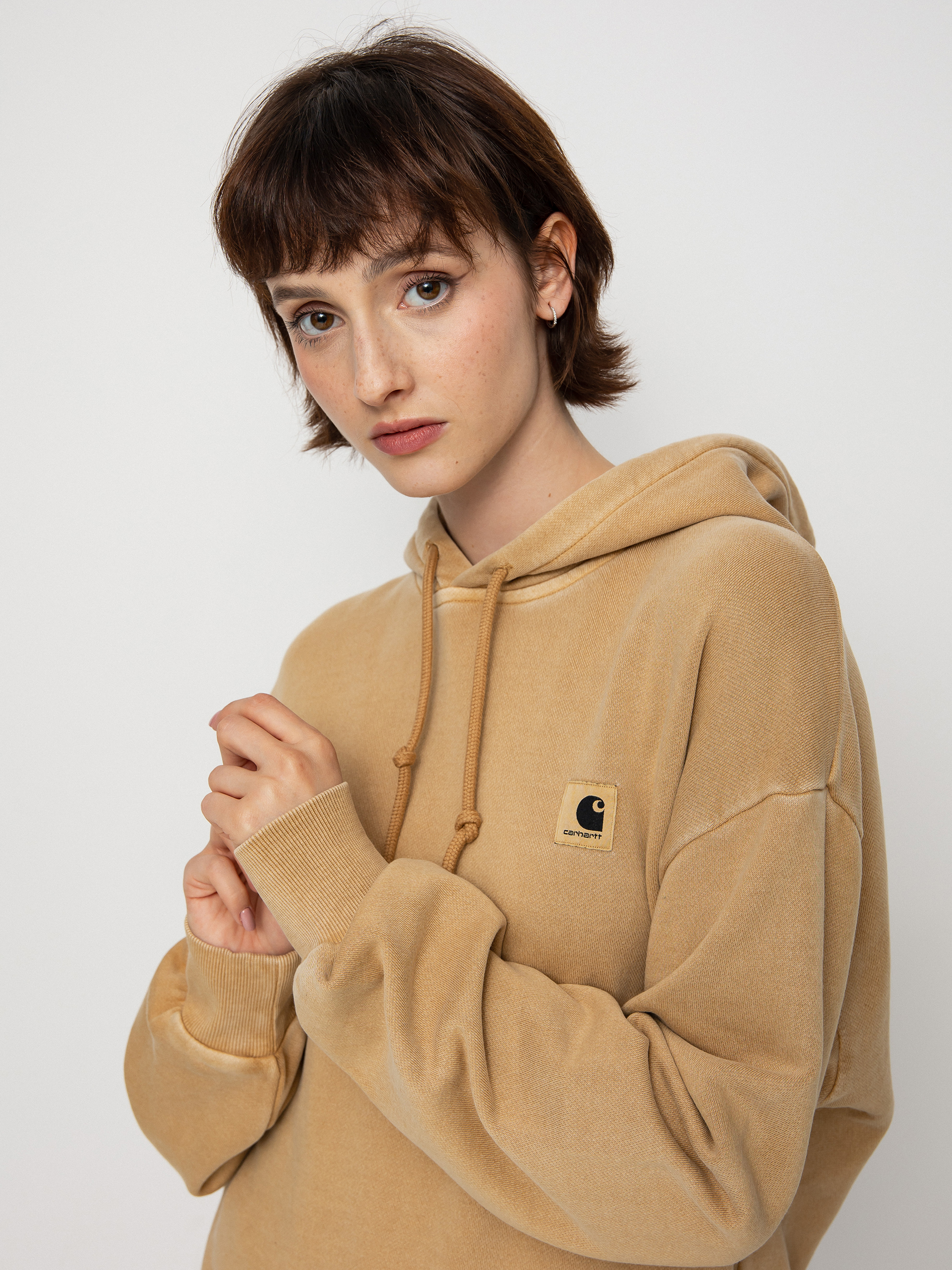 Bluza z kapturem Carhartt WIP Nelson HD Wmn (dusty h brown)
