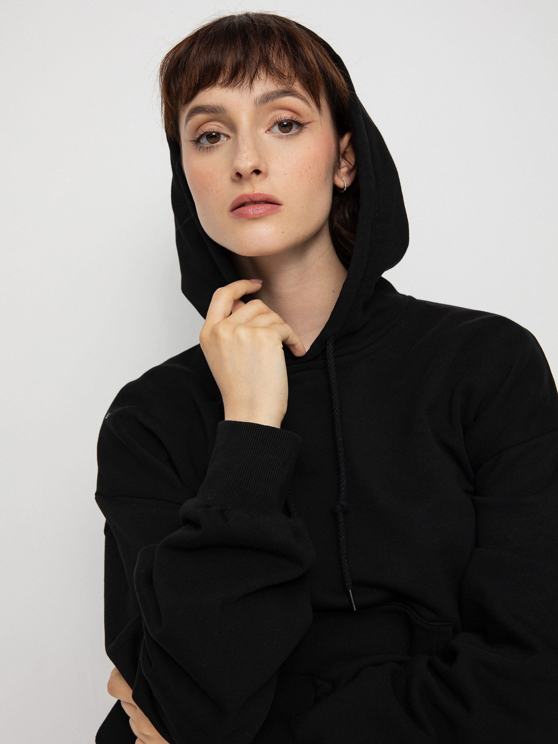 Bluza z kapturem Carhartt WIP Casey HD Wmn (black/silver)
